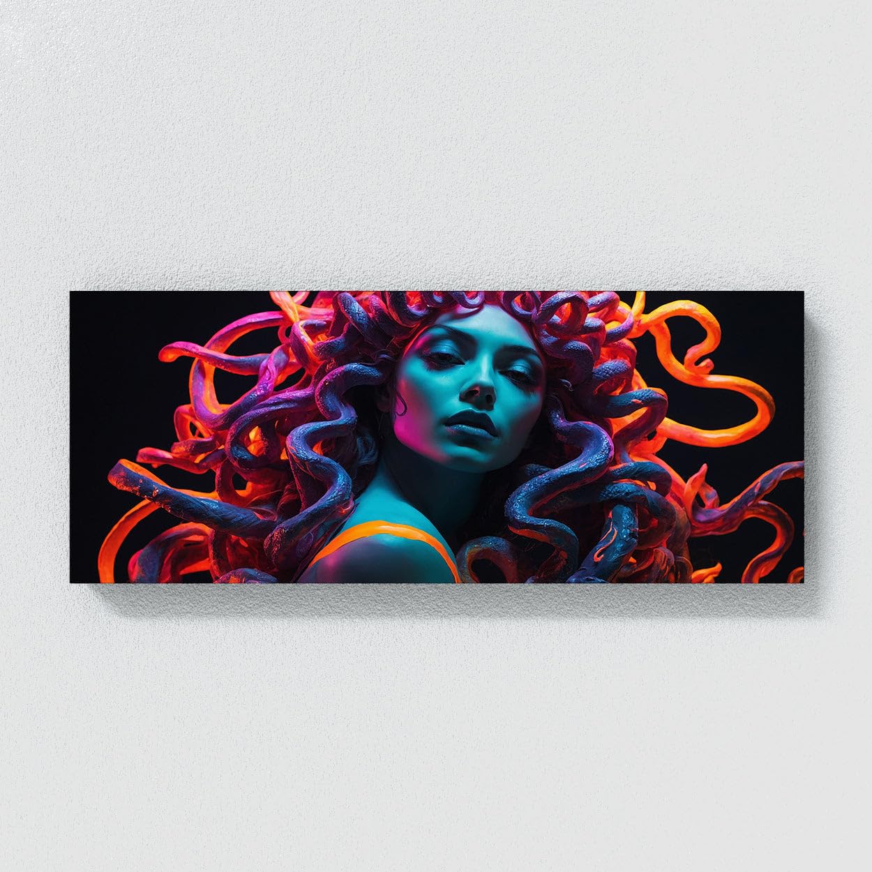 Pop art, カラフルな絵、Medusamiのart Colorful medusa head tattoo pop art psychedelic style