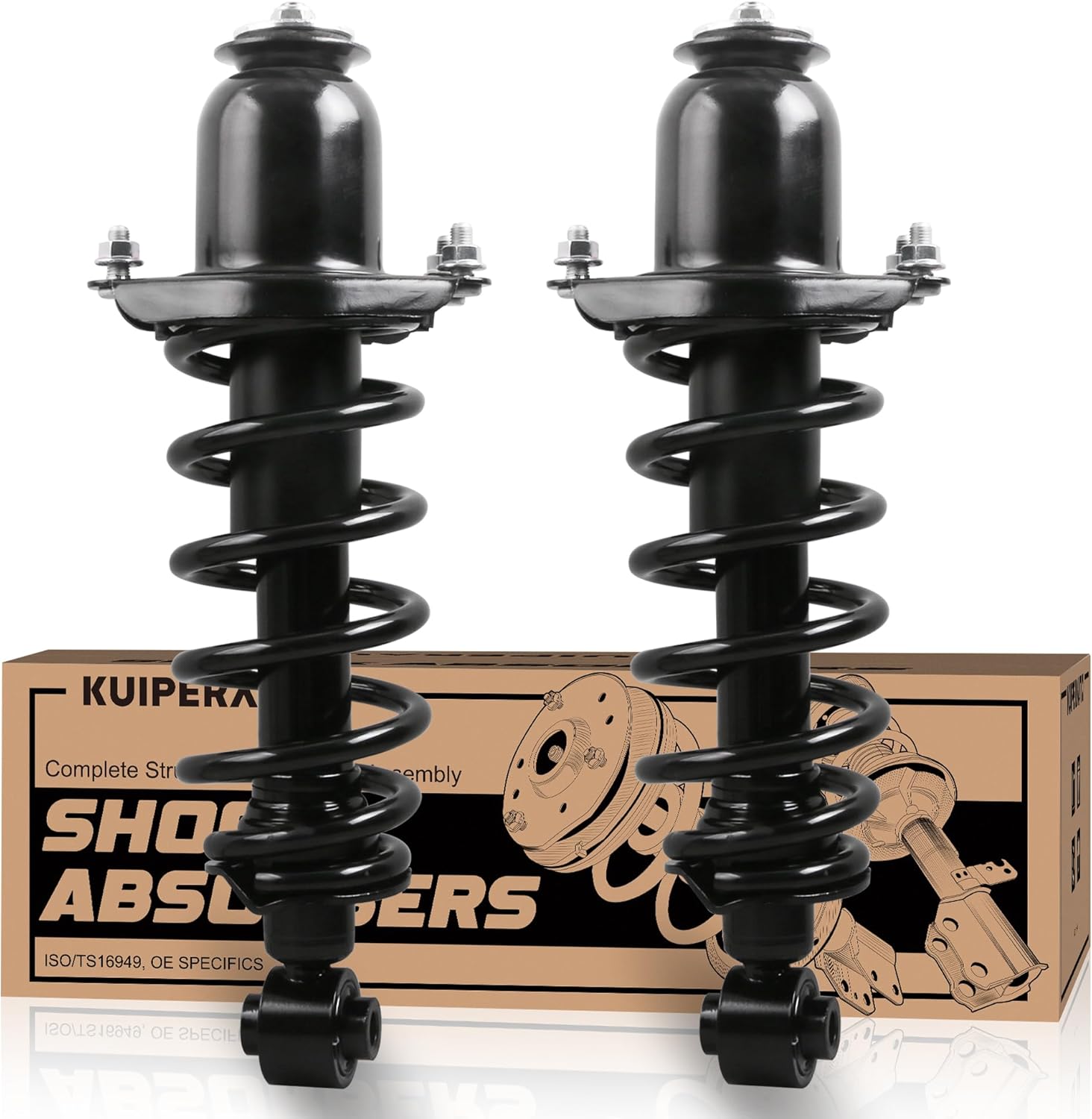 Pair Rear Complete Strut Spring Assembly 172400L 172400R Compatible for 2005 2006 2007 2008 2009 2010 Scion Tc