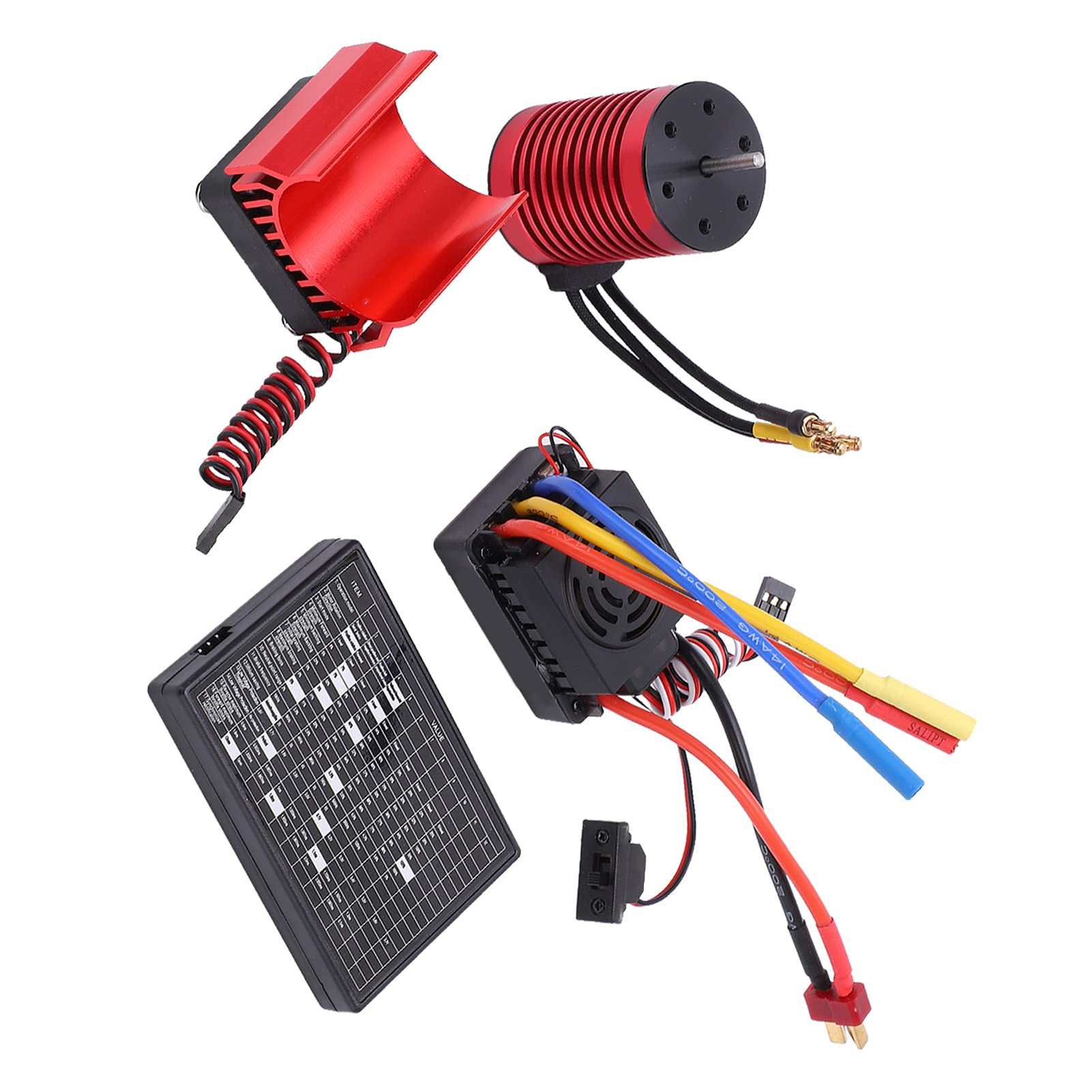 Yctze Zestaw Silników Bezszczotkowych F540 3300KV z 60A ESC i kartą programową do Samochodu RC /10 - Wysoka wydajność