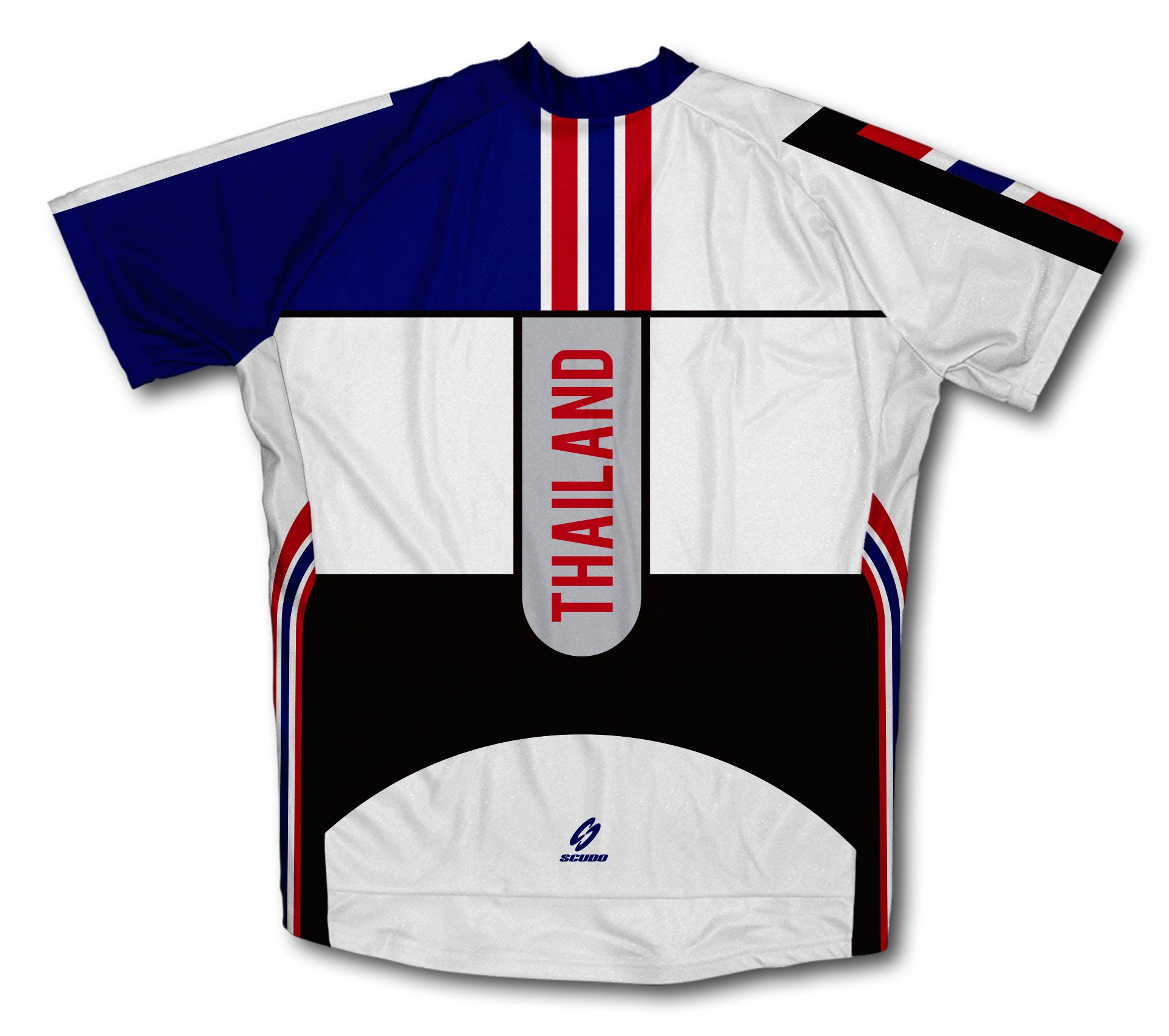 ScudoPro Thailand Short Sleeve Cycling Jersey for Men - Size 4XL White