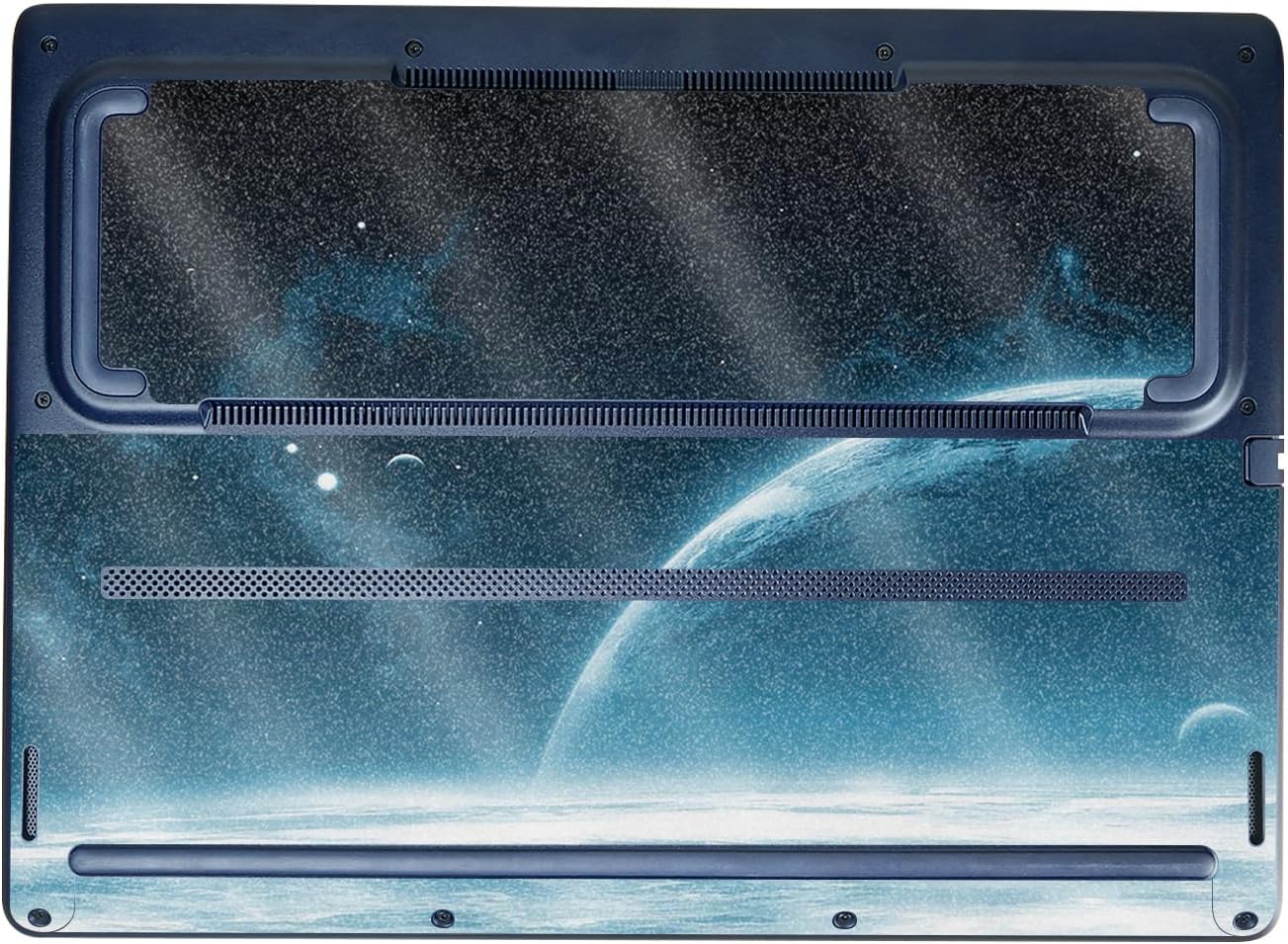 Glossy Glitter Laptop Skin Compatible with Alienware 16/16X Aurora (2025) - Outer Space - Premium 3M Vinyl Protective Wrap Decal Cover - Easy to Apply | Crafted in The USA by MightySkins