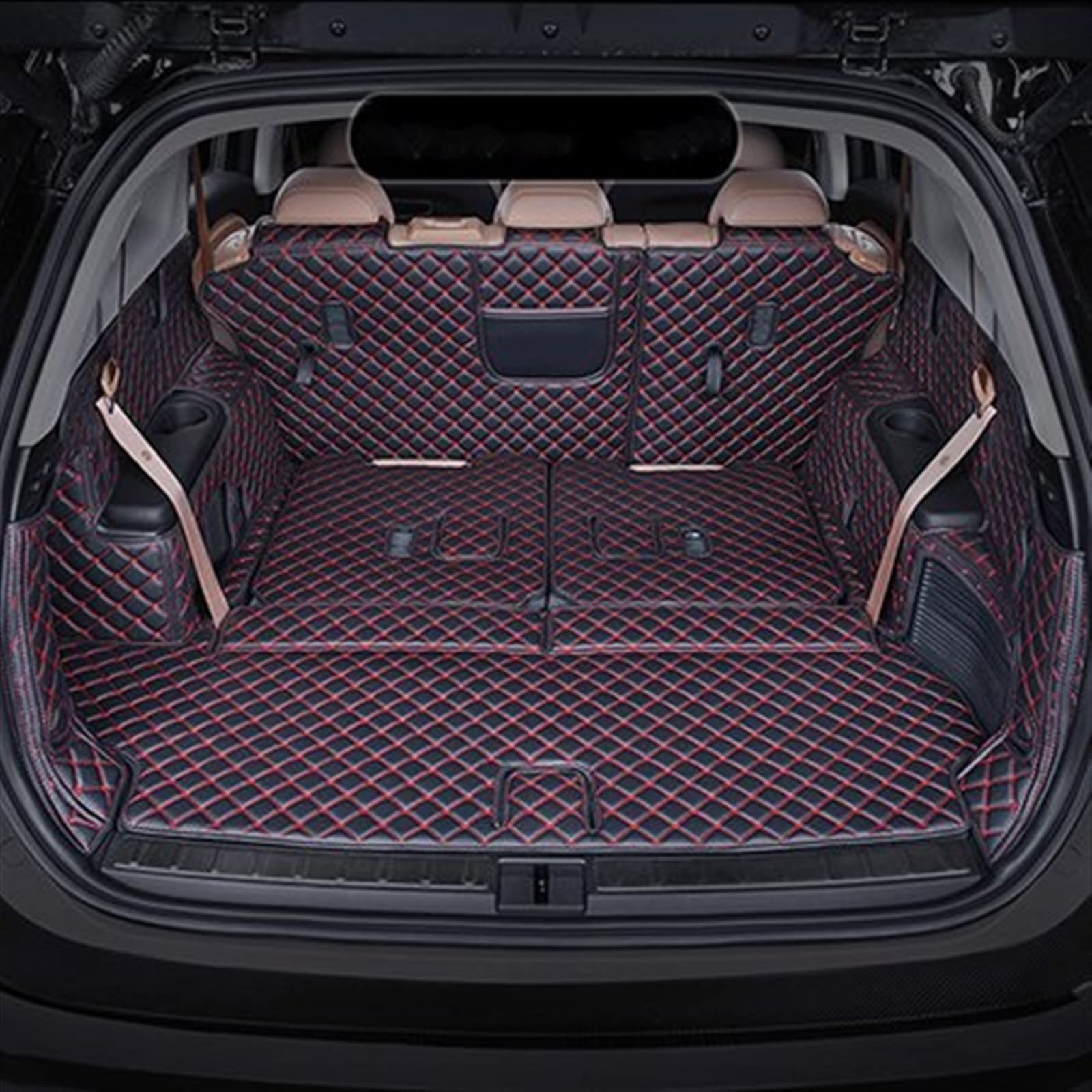 Tapis De Coffre Pour BMW X1 F48 (2016-2022) - PE Surélevé 4cm, Protection Totale, Facile à Nettoyer - 6