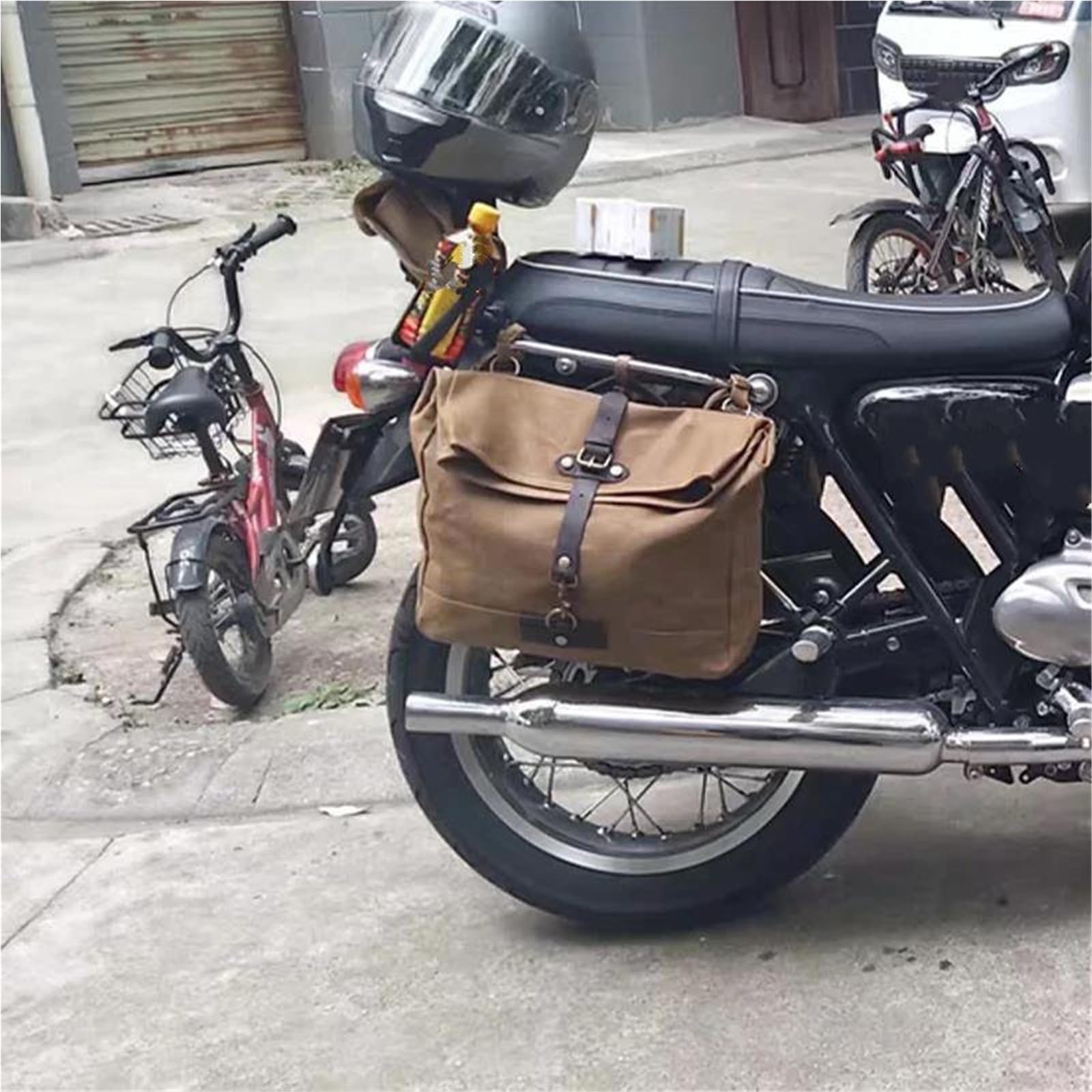 Borsa Per Attrezzi Viaggio Turismo Impermeabile Grande Capacità Per Moto/borsa Sella Per Kawasaki Per VN250(Style 1)