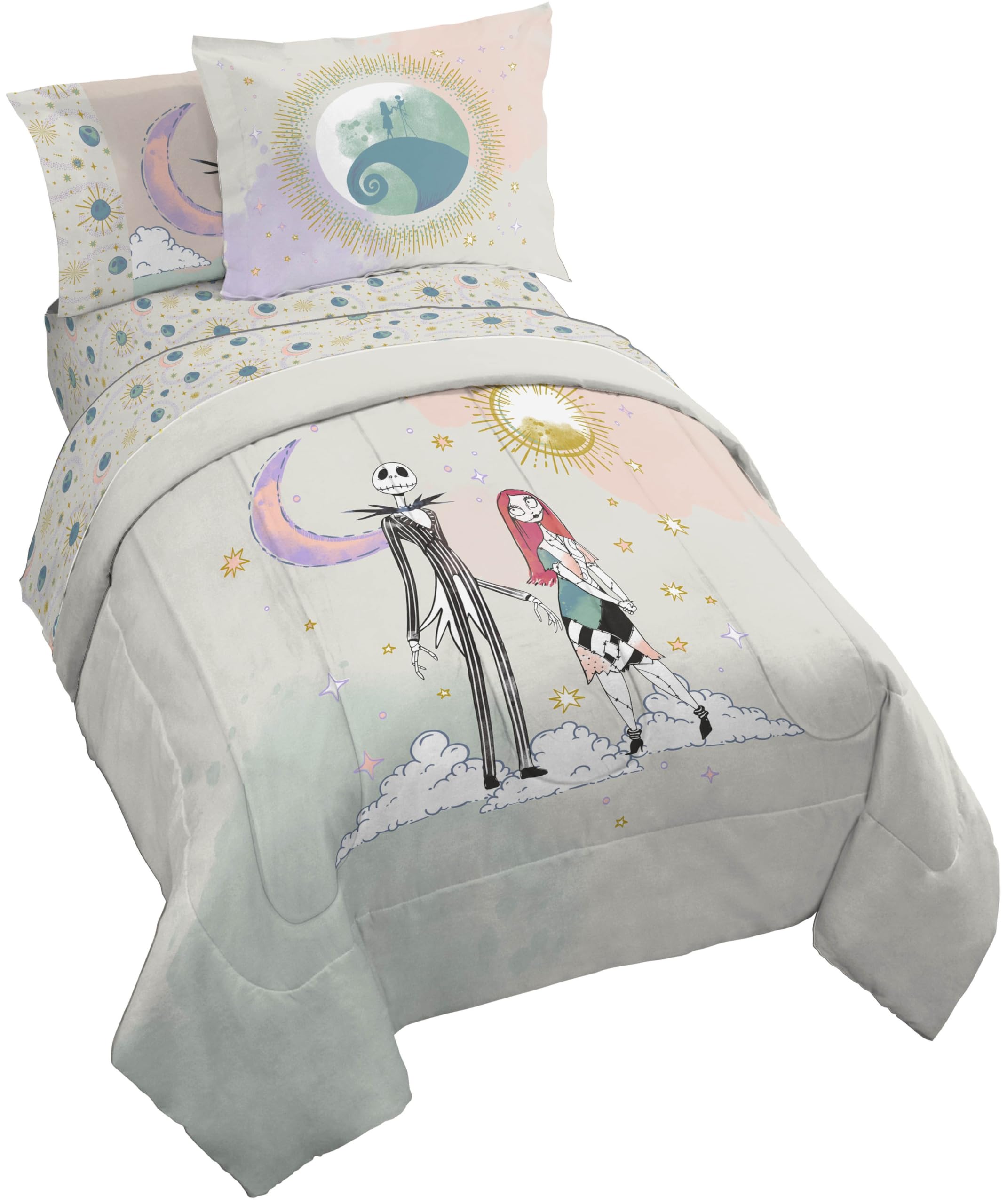 Parure De Lit Double The Nightmare Before Christmas – Jack, Sally & Zero