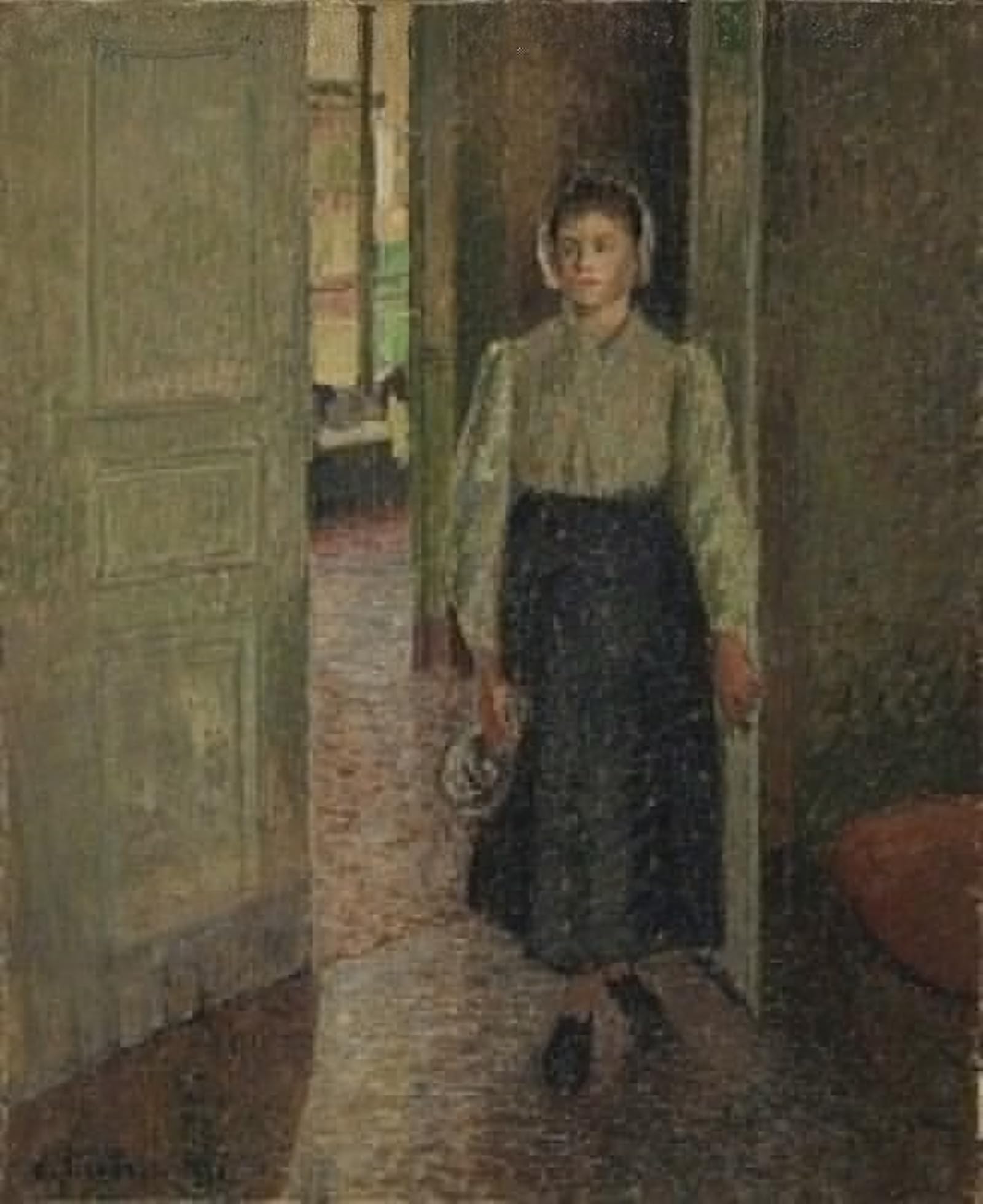POSTERIIk Vintage Print Pop Art Landscape Artwork the Young Maid by Camille Pissarro Art Prints for Office Home Decor 60x90cm