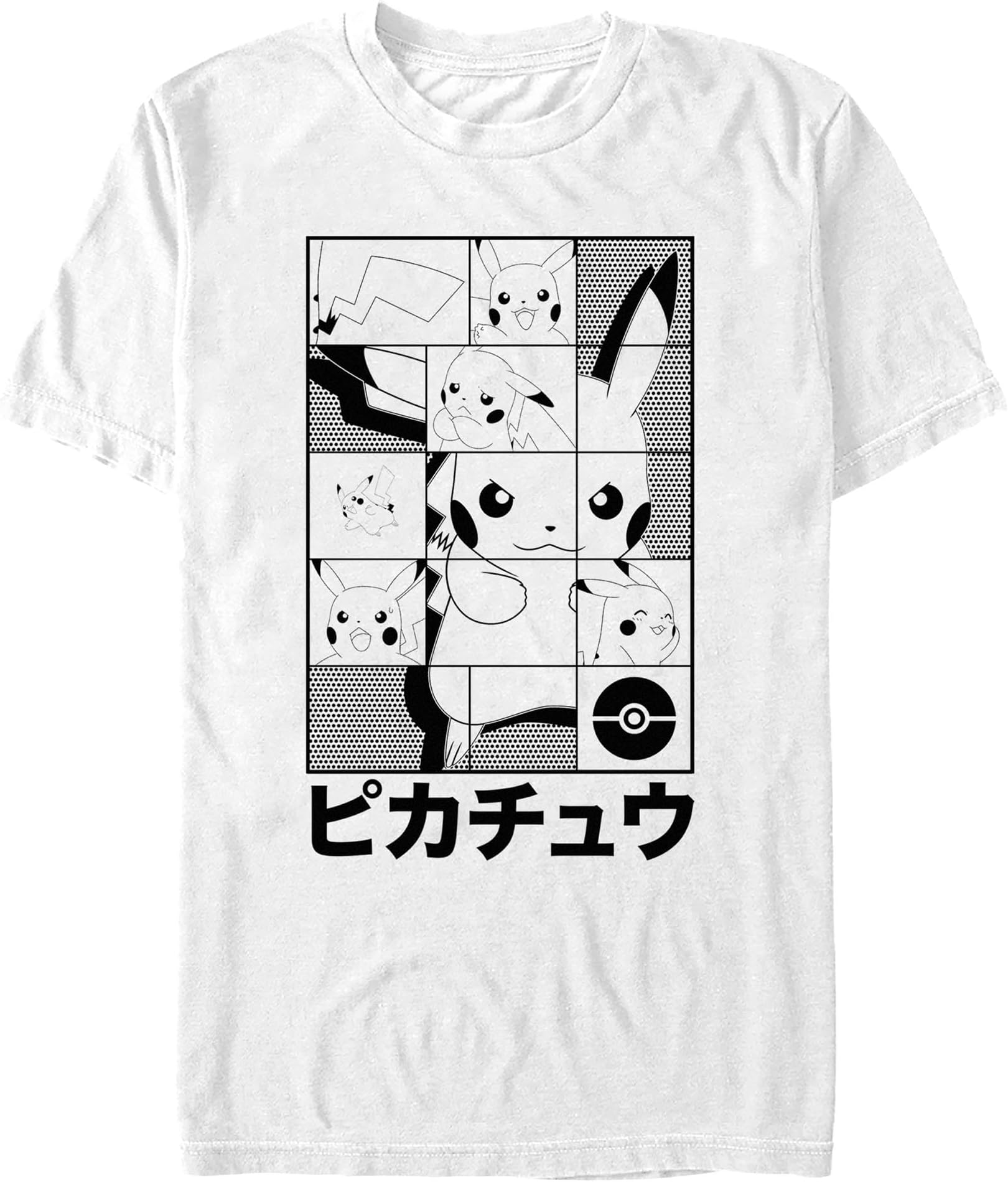 Pokémon Pikachu Japanese Puzzle Power T-Shirt