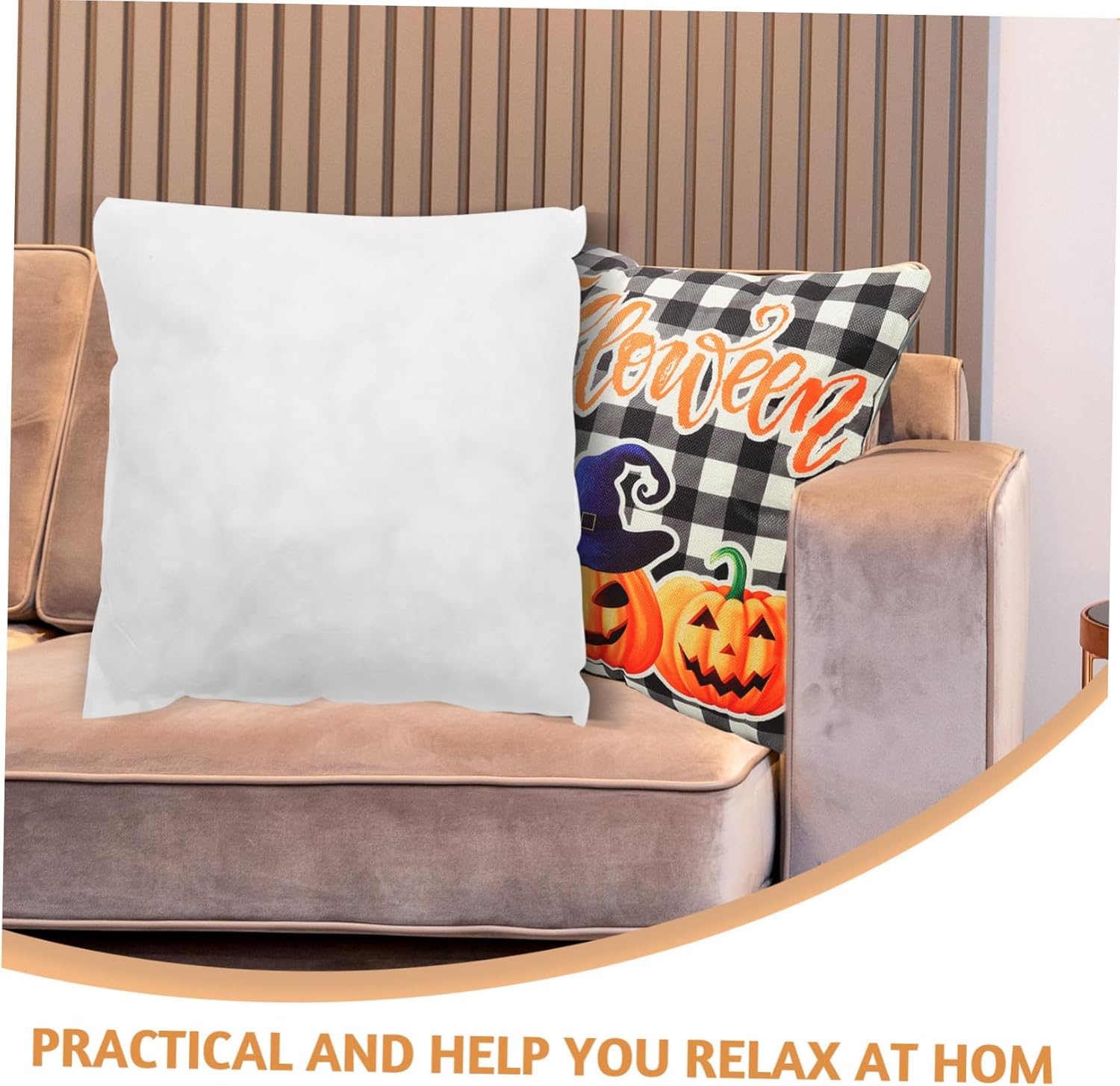 Square Throw Pillow Insert PP Cotton Cushion Filler Pad for Decorative Sofa Cushions Comfortable Stuffer for Couch Library Coffee Shop and Home Decor