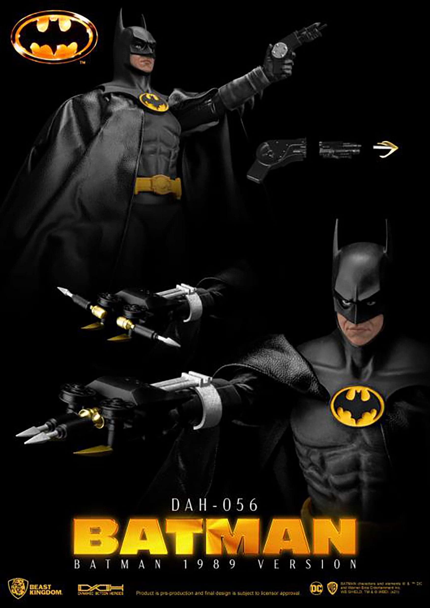 Beast Kingdom - Batman 1989 DAH-056 Dynamic 8-Ction Heroes Batman Action Figure