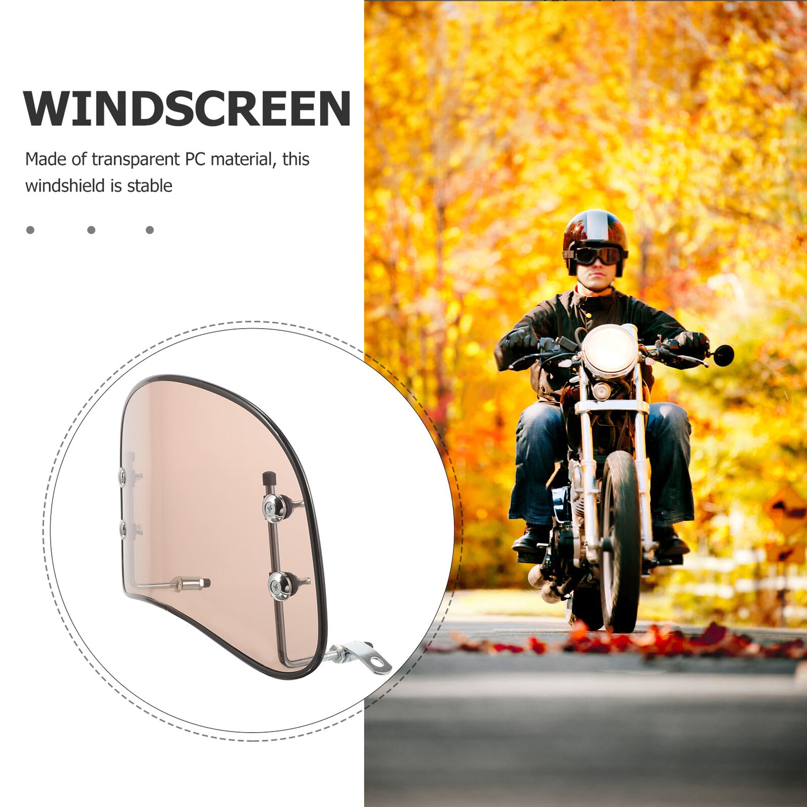 VOSAREA Parabrezza Moto Trasparente Allungato Regolabile Deflettore Antivento Accessorio Per Scooter Elettrico e Motociclette