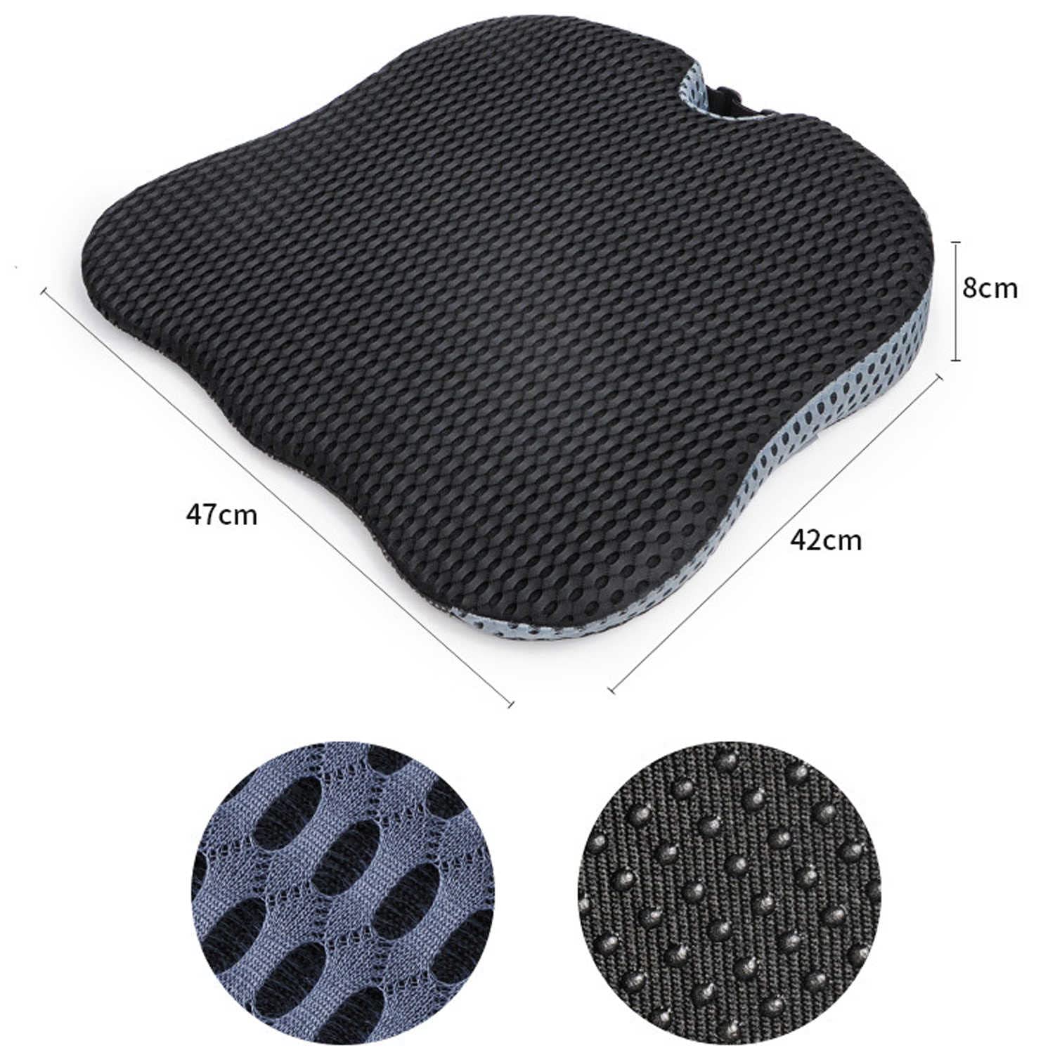 Cojin Silla Oficina - Sentarse Cmodamente - Alivio para Espalda, Coxis - Cojn Viscoelastico y Ergonomico, de Espuma con Memoria