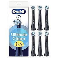 Oral-B Testine di Ricambio iO Series Ultimate Clean Nere per Spazzolino Elettrico Oral B