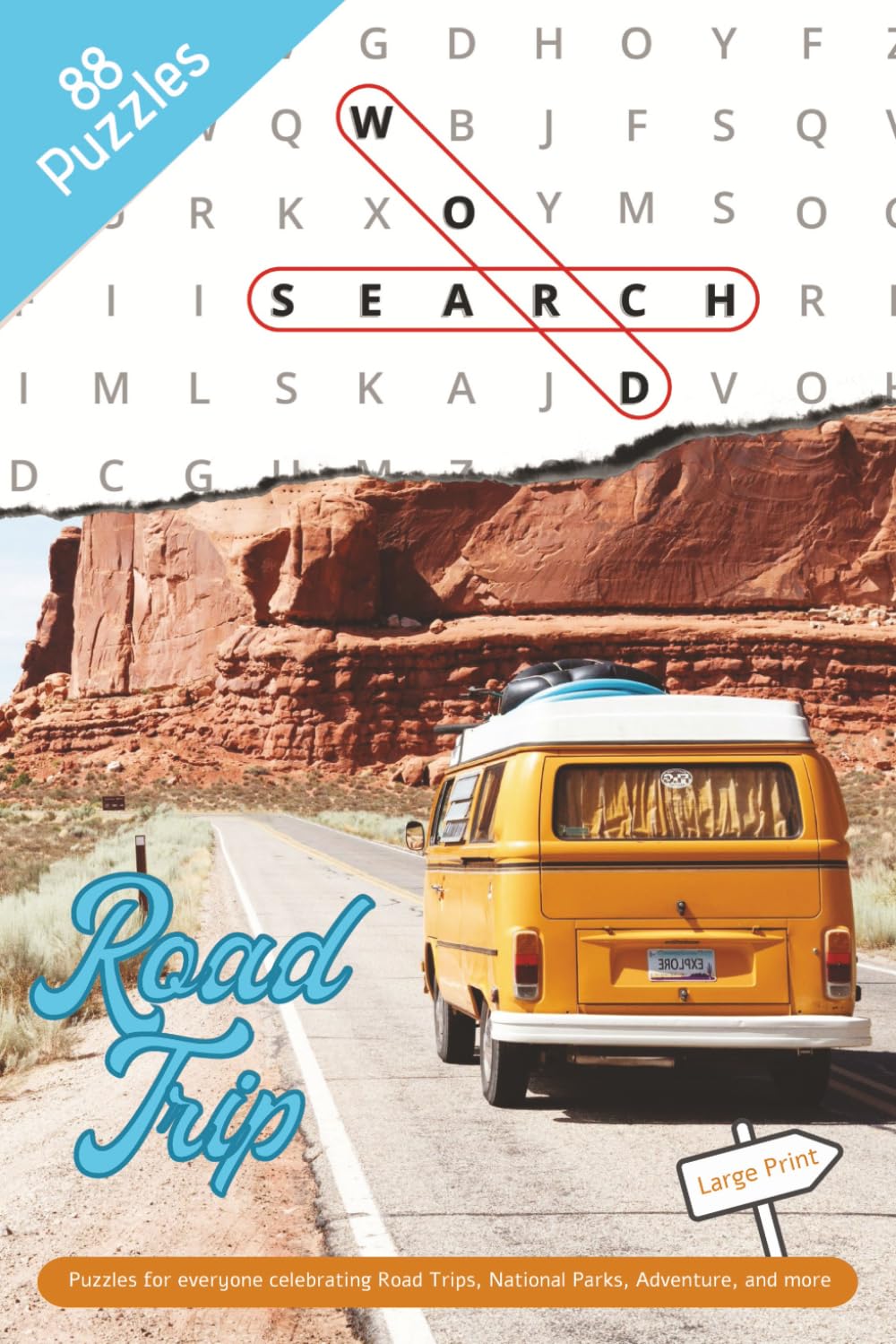 Road Trip Word Search Puzzle Book: Word Searches with Large Easy to Read Print about Road Trips, National Parks, Adventure and more | 6x9 inches | ... for Celebrations, Holidays, and Cozy Times