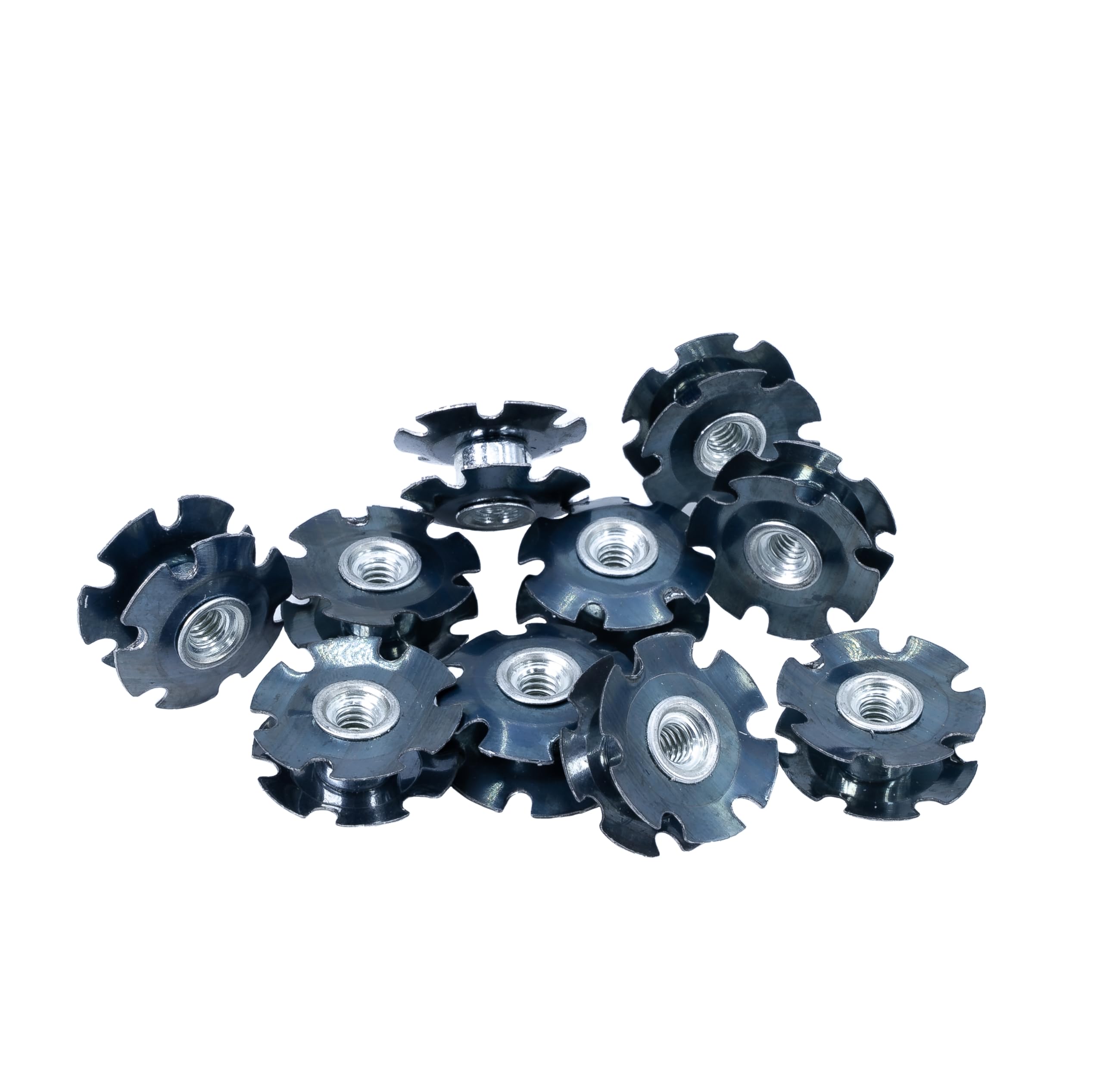 Star Double Flanged Round Threaded Steel Tube Insert Nuts for