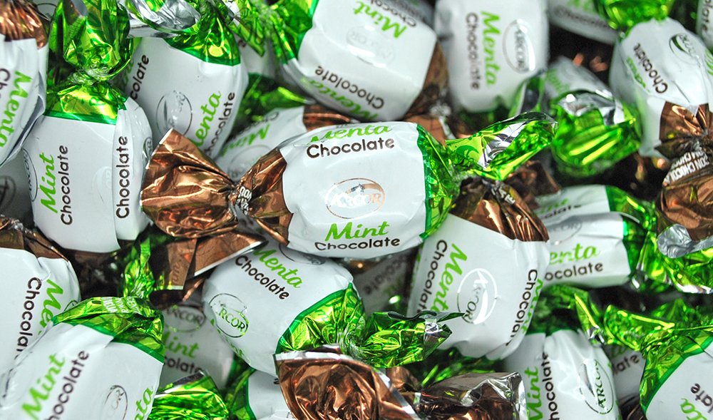 SweetGourmet Premium Chocolate Filled Mints Hard Candy, 5- Pound Bulk Bag