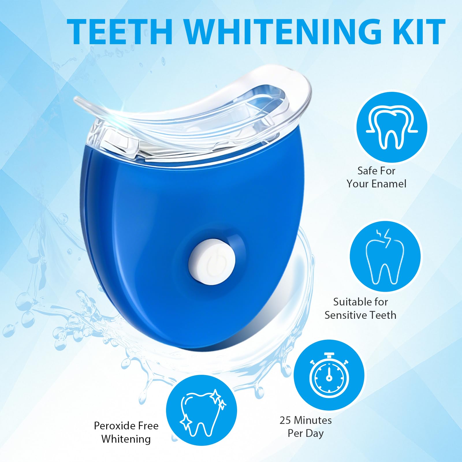 Kit Blanchiment Dentaire, Blanchiment Dent, gels de blanchiment des dents, Portable & Facile à Utiliser, Soins Dentaires à Domicile