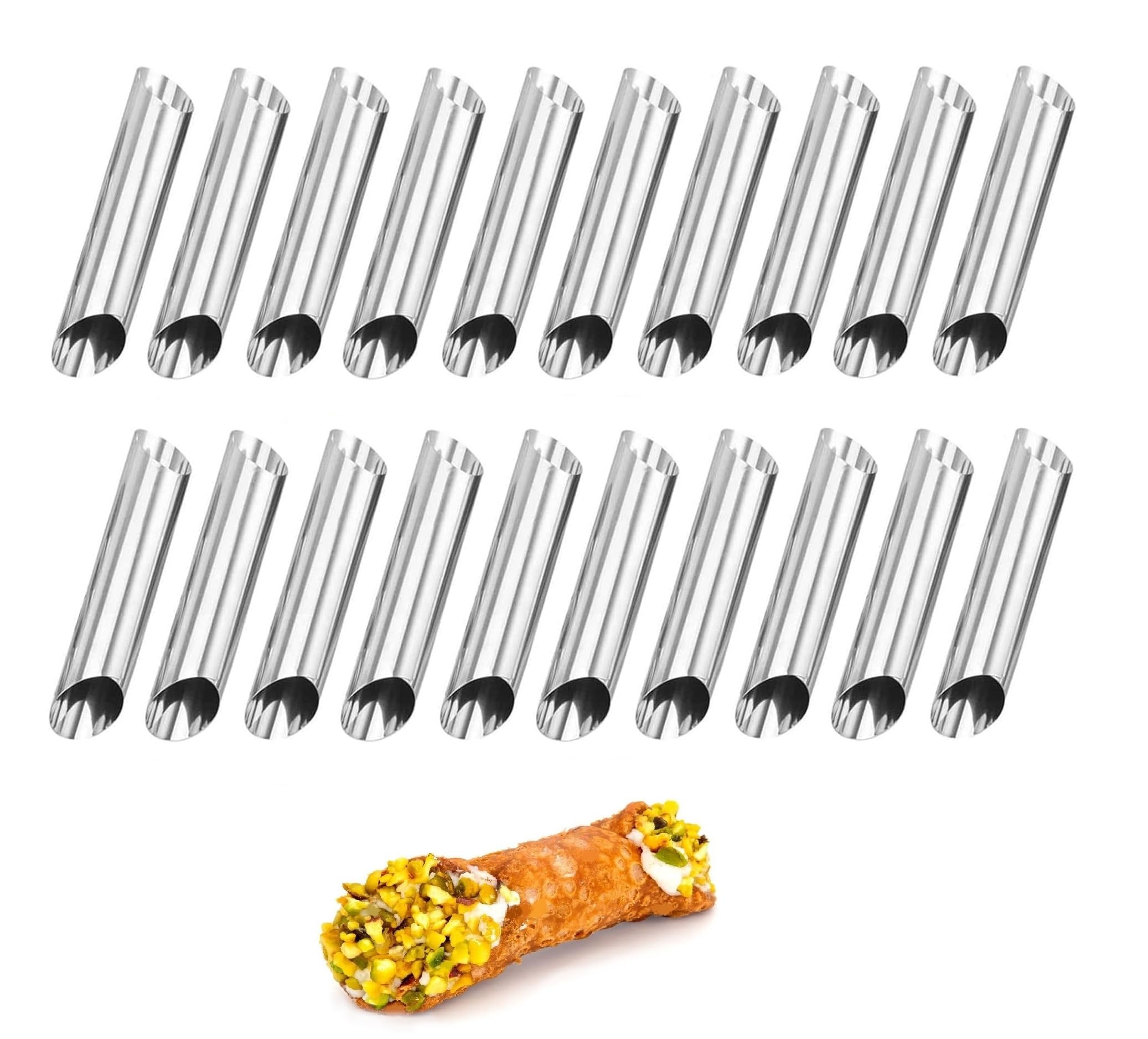 Cabilock Backstäbchen Set - Edelstahl Formen Für Croissants & Cannoli