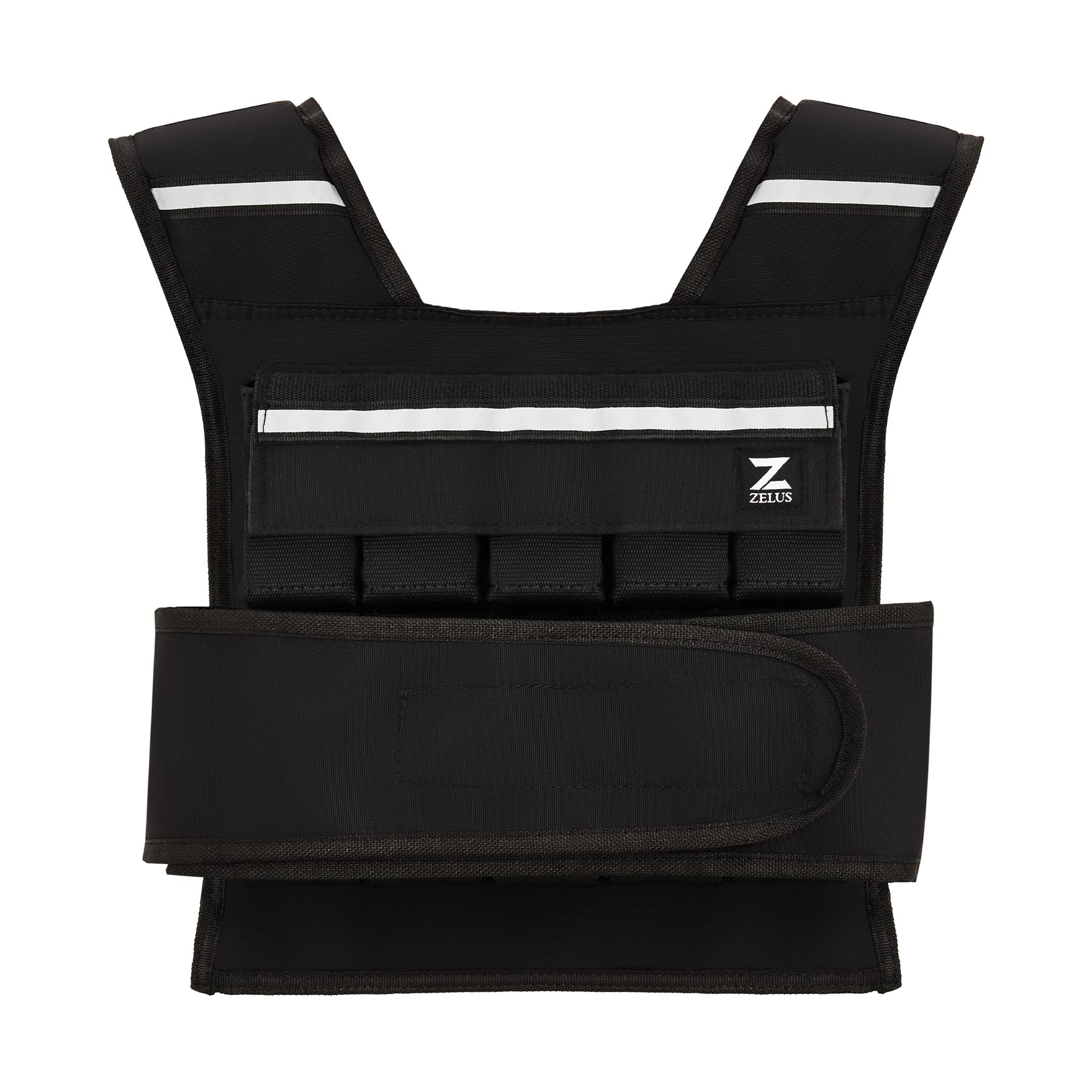 ZELUS Kamizelka obci¹¿eniowa regulowana, 0,5 – 20,5 kg, kamizelka treningowa z 20 regulowanymi ciê¿arkami, kamizelka do biegania dla kobiet i mê¿czyzn, kamizelka fitness, kamizelka sportowa, kurtka treningowa
