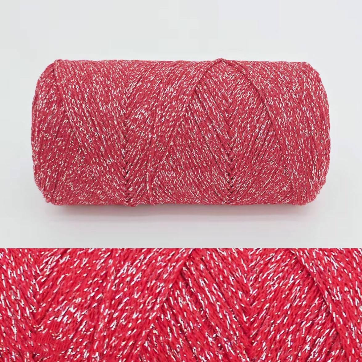 2/4/6 Pezzi 150 g Filato di Cotone colorato di Medio Spessore, Filato di Cotone per lavori a Maglia a Mano, per Borse all'Uncinetto Fai da Te, Cappelli, sottobicchieri e Artigianato