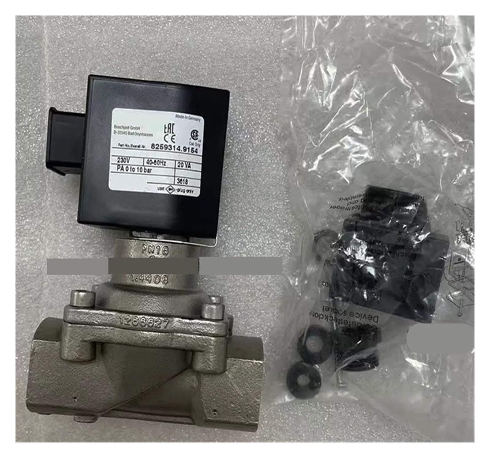 ZVQYSGIW 8259314.9154.230.49 G3/4 Screw Thread Stainless Steel Solenoid Valve