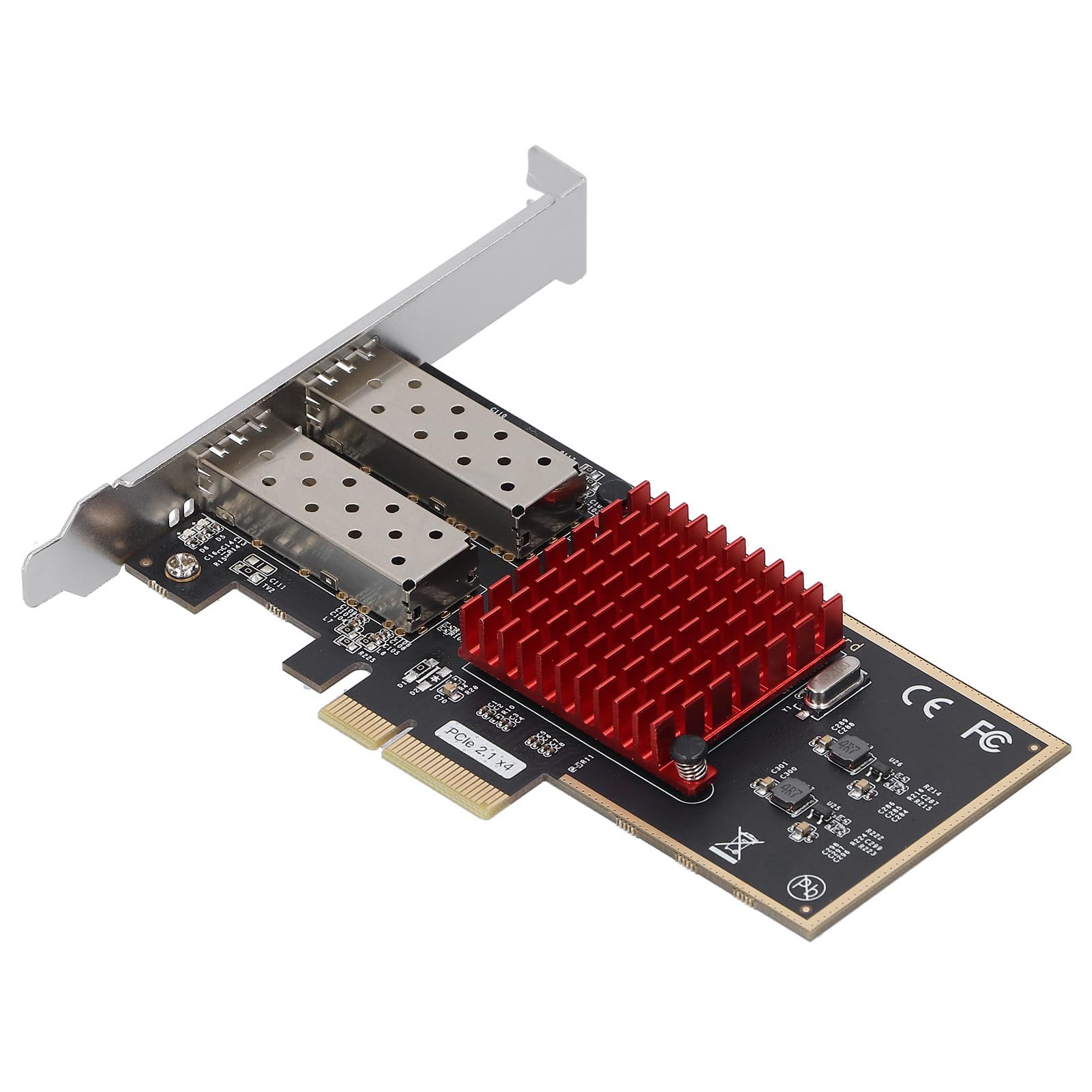 Scheda di Rete per Server in Fibra Ottica PCI Express a Doppia Porta per Computer Desktop con Chip I350 e Porte SFP