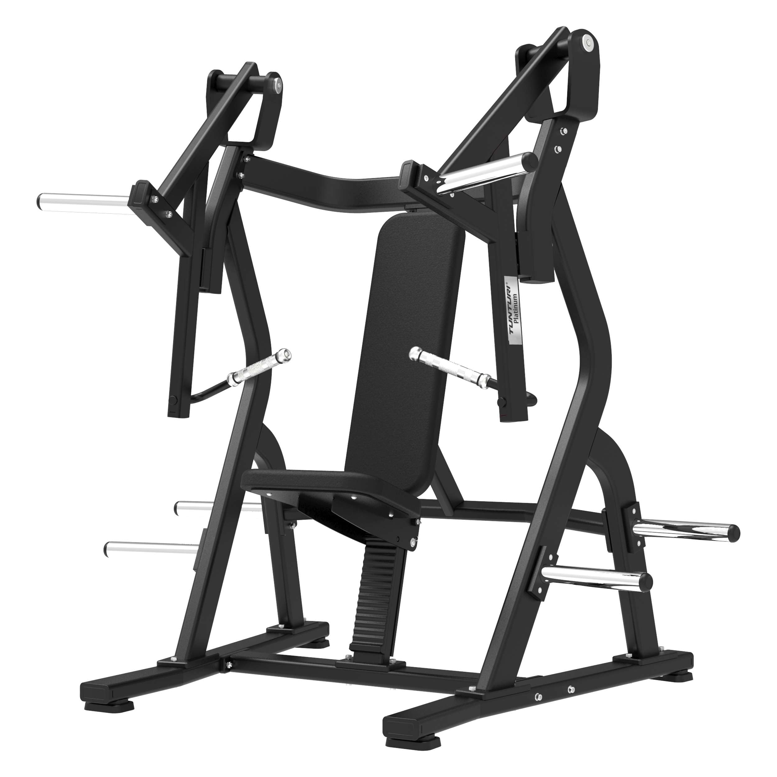 Tunturi Platinum Chest Press Kraftstation – Fitnessgerät für Brusttraining – Plate Loaded Homegym – 200 kg Maximales Gewicht – V-Serie