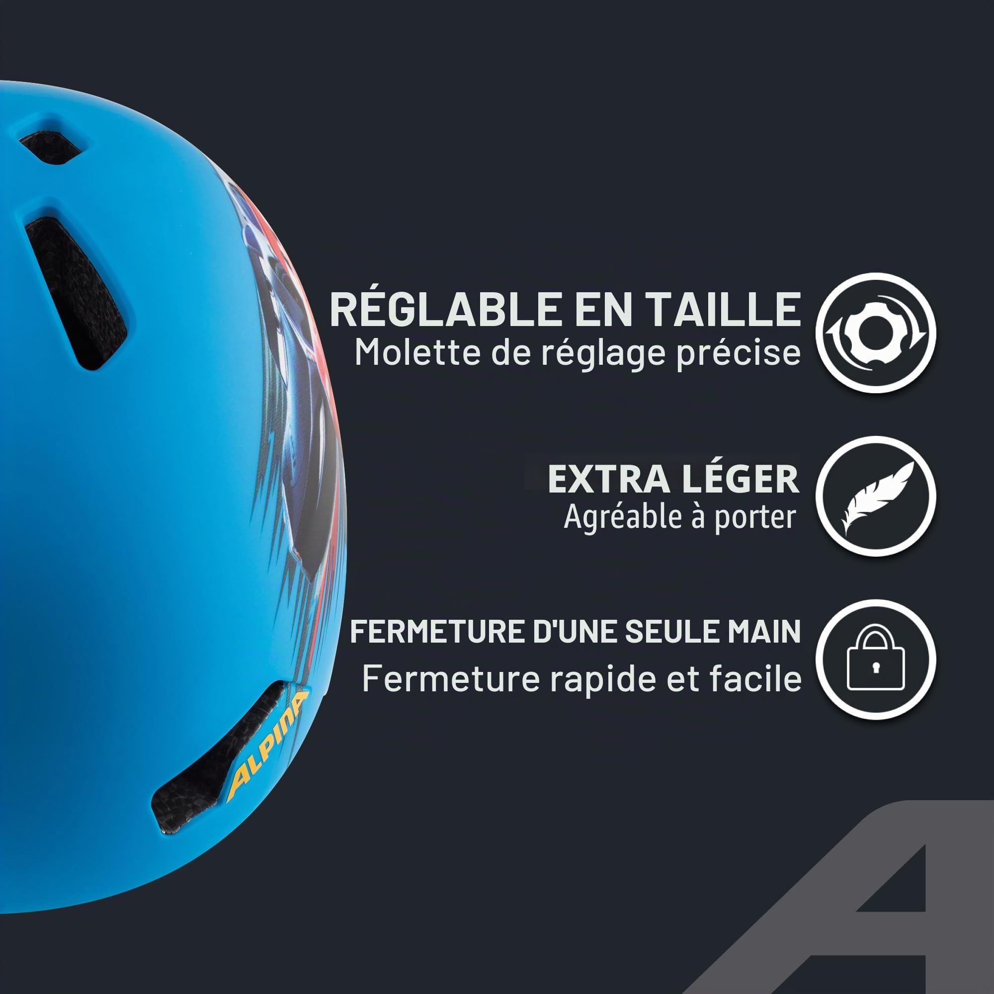 Alpina Hackney Disney Helm 2022 Cars