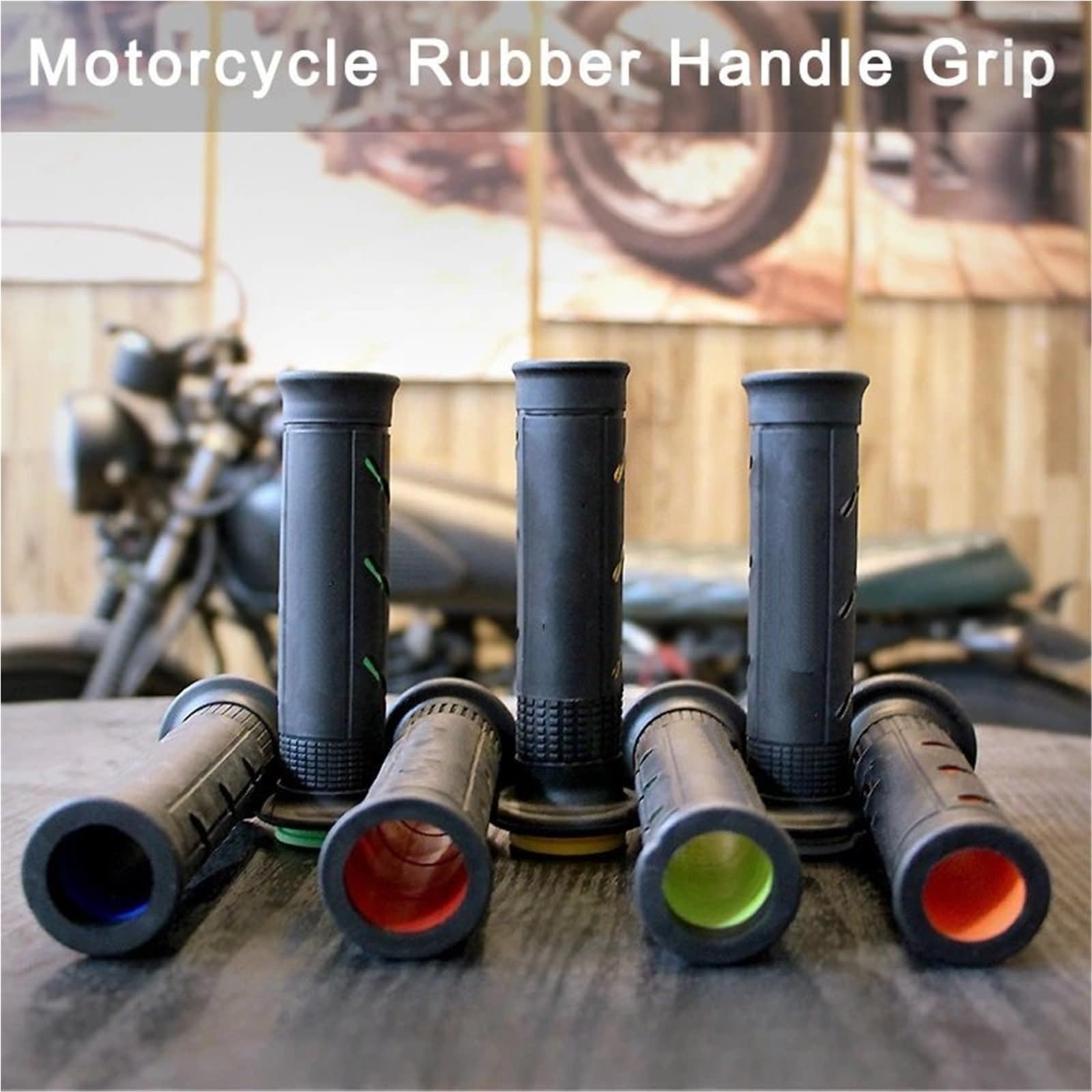 uchwyty kierownicy 1 para 7/8" 22 24MM żelowych gumowych uchwytów motocyklowych do motocykli terenowych, wyścigowych, motocrossowych, hamulcowych, uniwersalnych