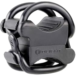 Soporte Para Luz Bontrager OLIGHT FB-1-Soporte Universal de Bicicleta para Linterna con Máx Diámetro de 10 mm a 35 mm, Ideal para el Ciclismo, Ajustable, Flexible, Negro