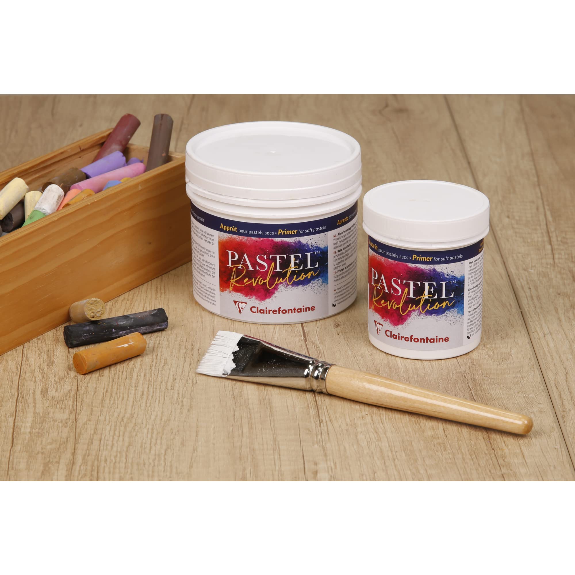 Clairefontaine 975289C - Apprêt Pastel Révolution - Apprêt pour Pastels Secs - Pot 250 ml - Idéal pour le Dessin au Pastel ou Fusain sur Toile