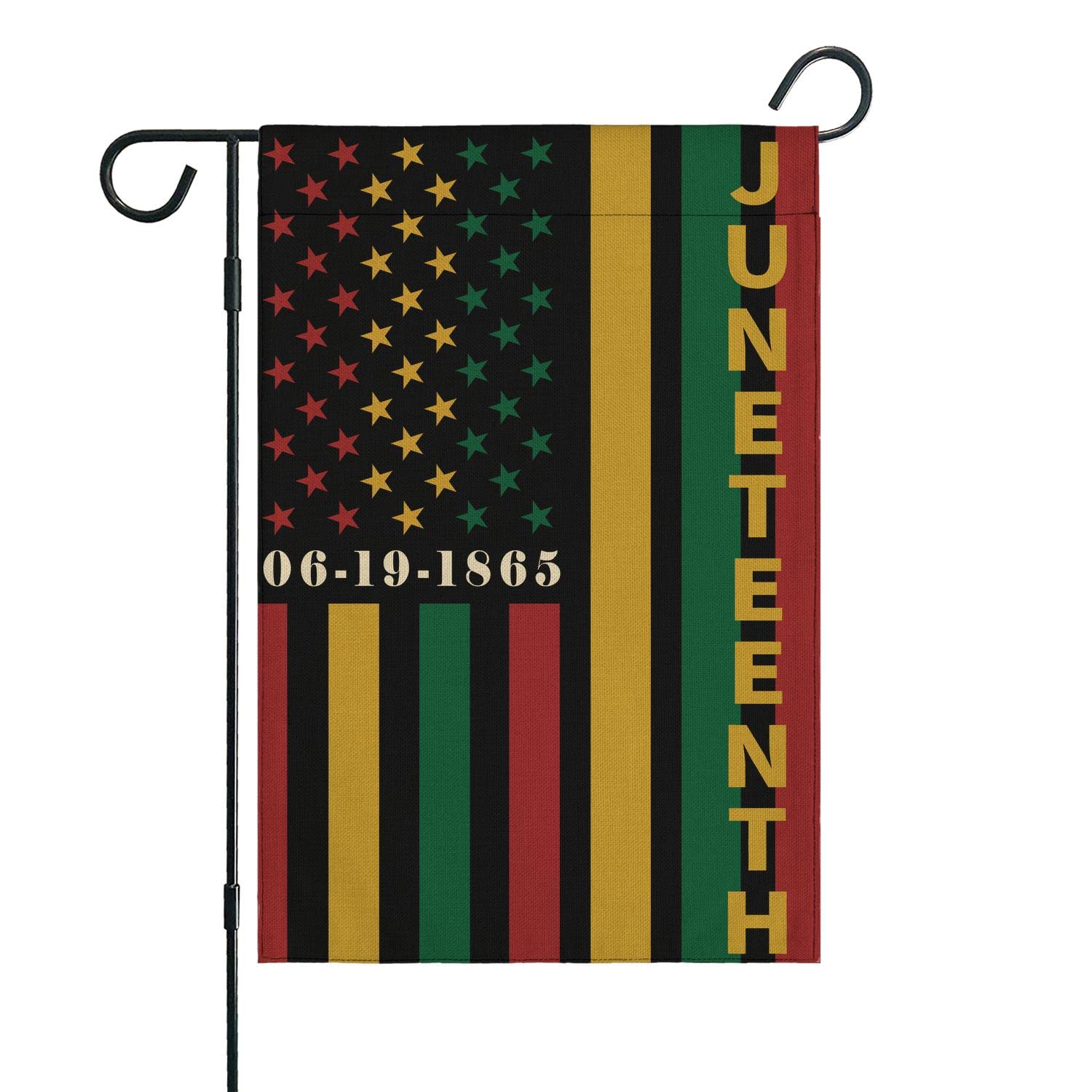 Juneteenth Garden Flag Vertical Double Home Flag June 19 1865 Independence Day Freedom Decorations Outdoor Yard Farmhouse Flag 12.5"X18"