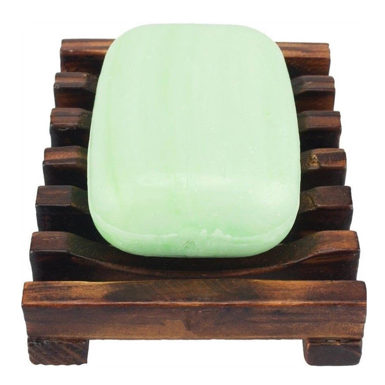 3 Teiliges Seifenschalen Set Aus Holz mit Selbstentleerender Seifenablage Und Praktischem Ablagefach mit Schutzgitter für Dusche, Küche, Spüle, 6 Stück