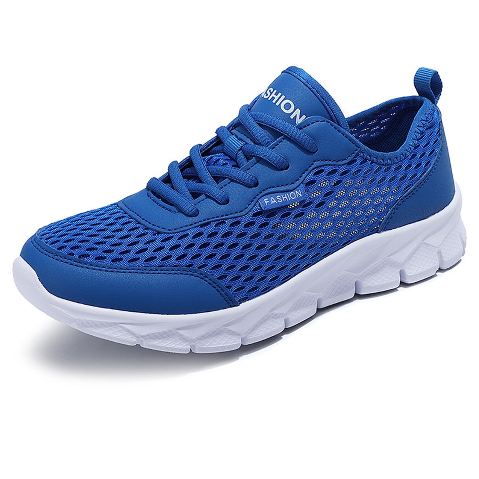 Herren Sportschuhe Freizeit mit Mesh Männer Leichte Atmungsaktive Mesh Schuhe Laufschuhe Mesh Schuhe Schnüren Große Größe Casual Turnschuhe Atmungsaktiv Sportschuhe für Walking