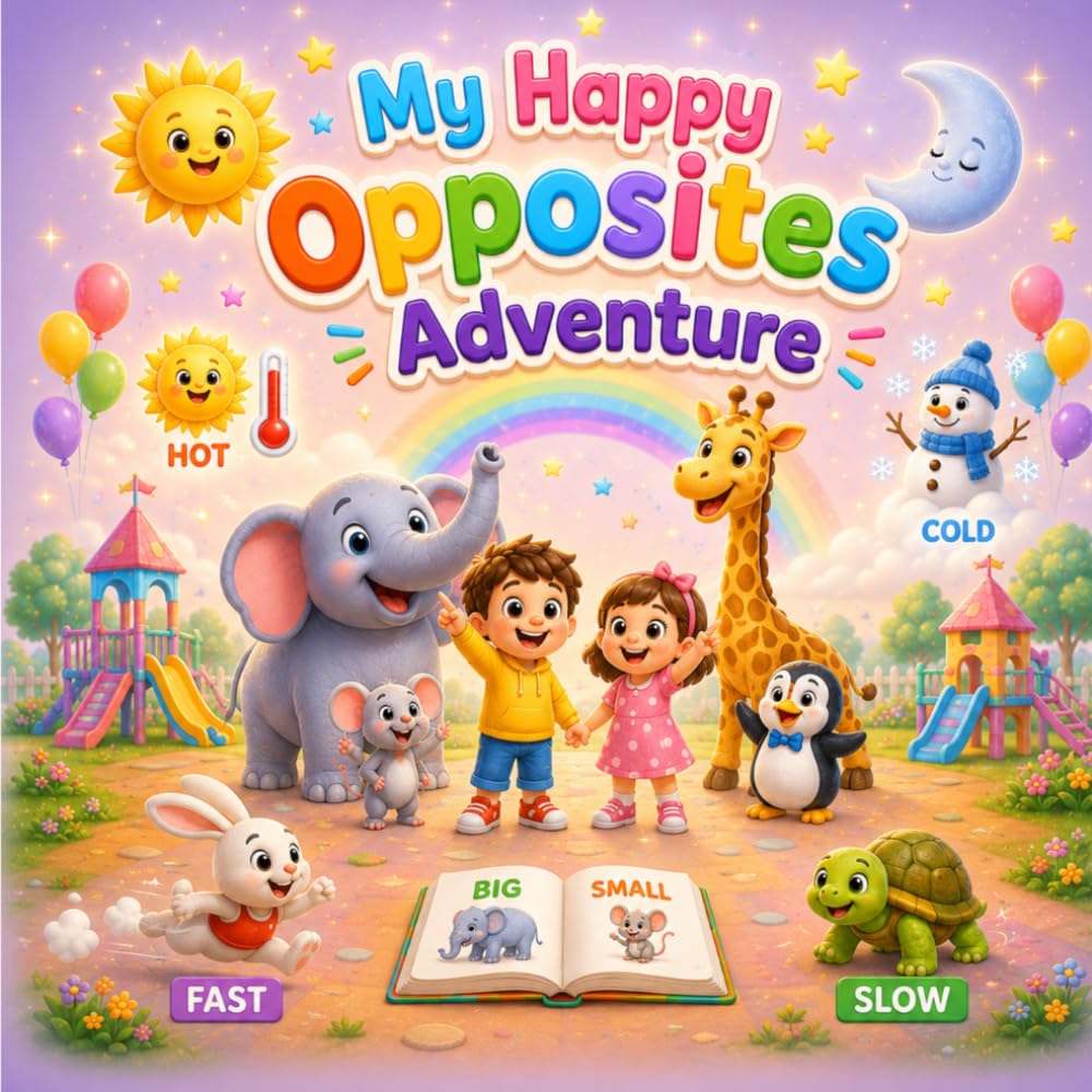 My Happy Opposites Adventure: A Fun Preschool Learning Book About Opposites for Kids Ages 3-6 (My Happy Learning Adventure)
