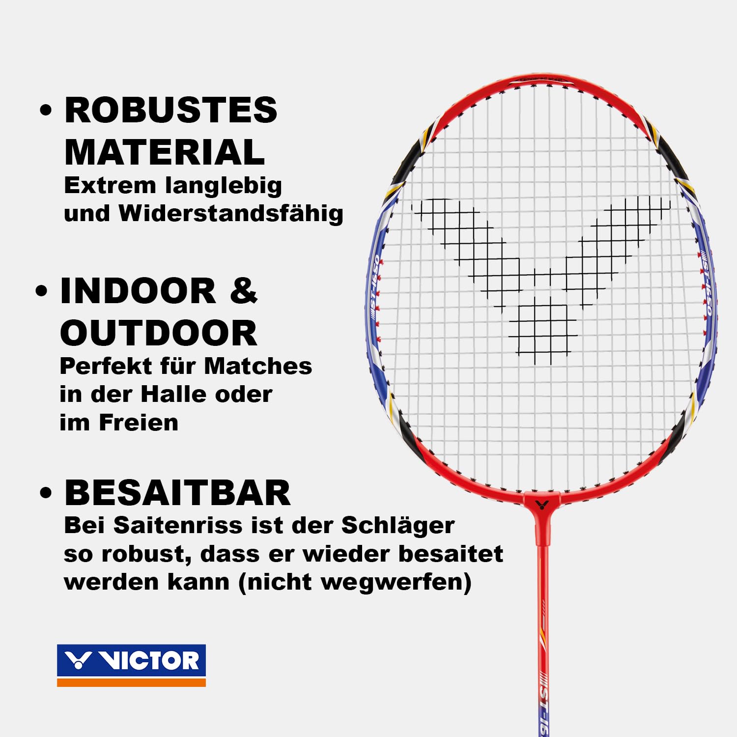 Badminton Set – 2 Badmintonrackets inkl. Hülle & 3er Dose Bälle | Badminton Sets für Garten, Freizeit & Outdoor | Anfänger & Hobbyspieler