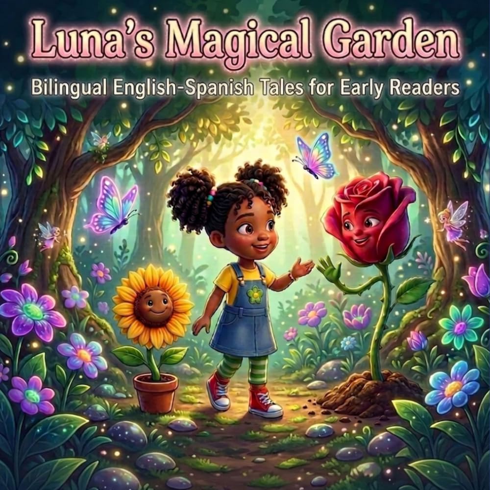 Luna's Magical Garden Adventure: Bilingual Tales for Young Readers: Discover Kindness and Friendship Through English-Spanish Stories
