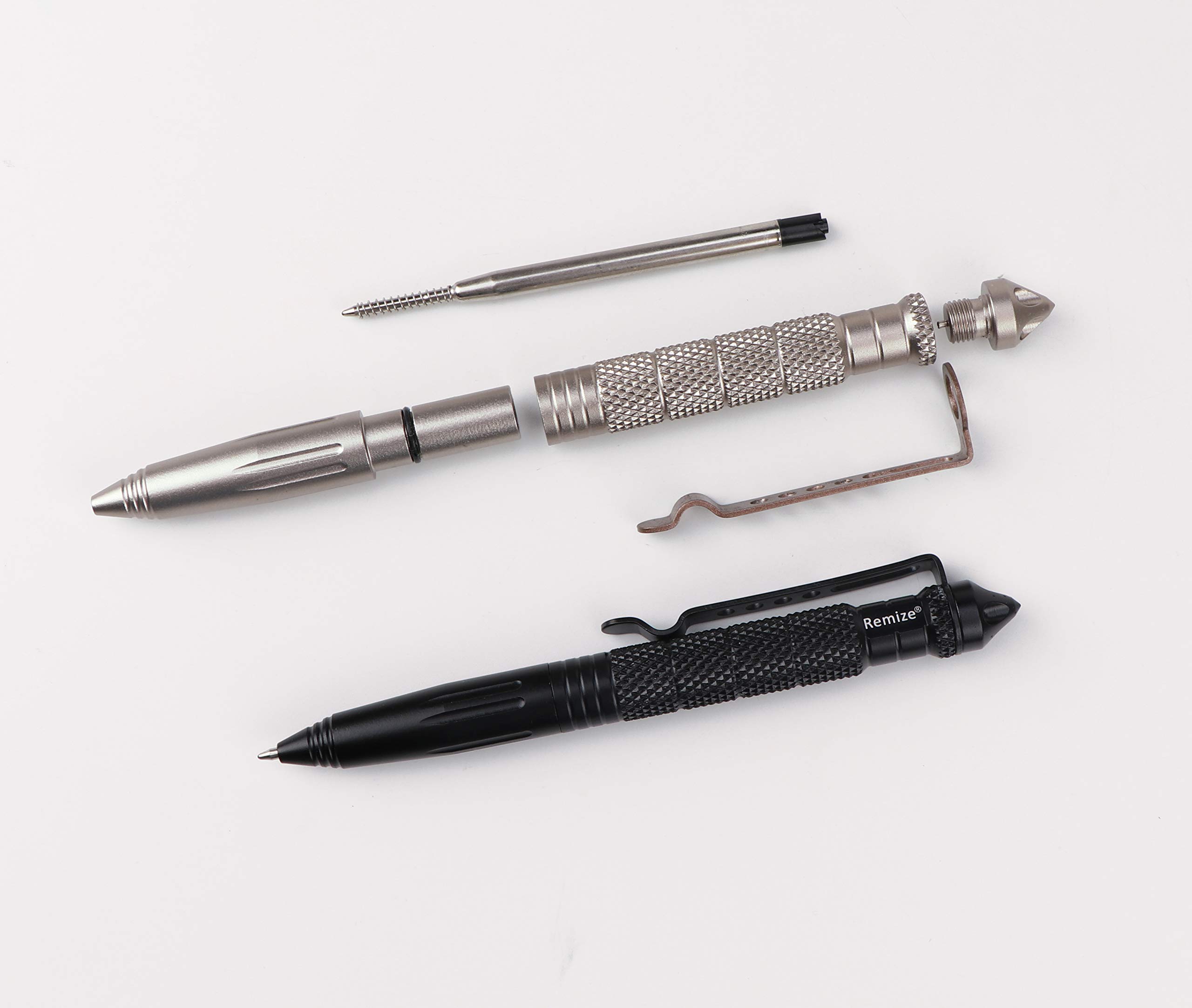 VisorTech Kubotan Taschenlampe: 5in1-Tactical Pen mit Kugelschreiber, LED, Glasbrecher & Brieföffner (Kugelschreiber mit Taschenlampe VisorTech Kubotan Taschenlampe: 5in1-Tactical Pen mit Kugelschreiber, LED, Glasbrecher & Brieföffner (Kugelschreiber mit Taschenlampe