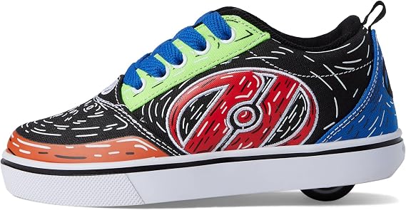 HEELYS Pro 20 Print Little Kid/Big Kid/Adult Black/Multicolored 3 Little Kid M, Black/Multicolor, 3 Little Kid