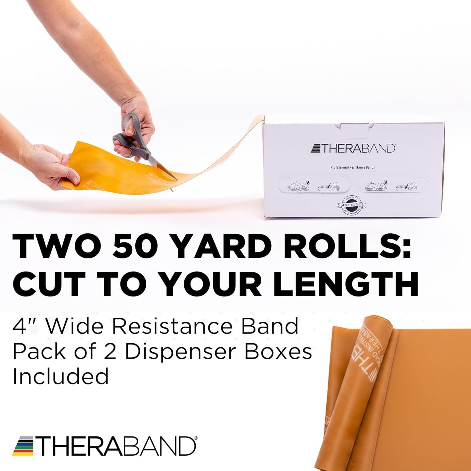 THERABAND Resistance Band, Special Heavy, 50-Yard Roll, Elastic Band for Exercise