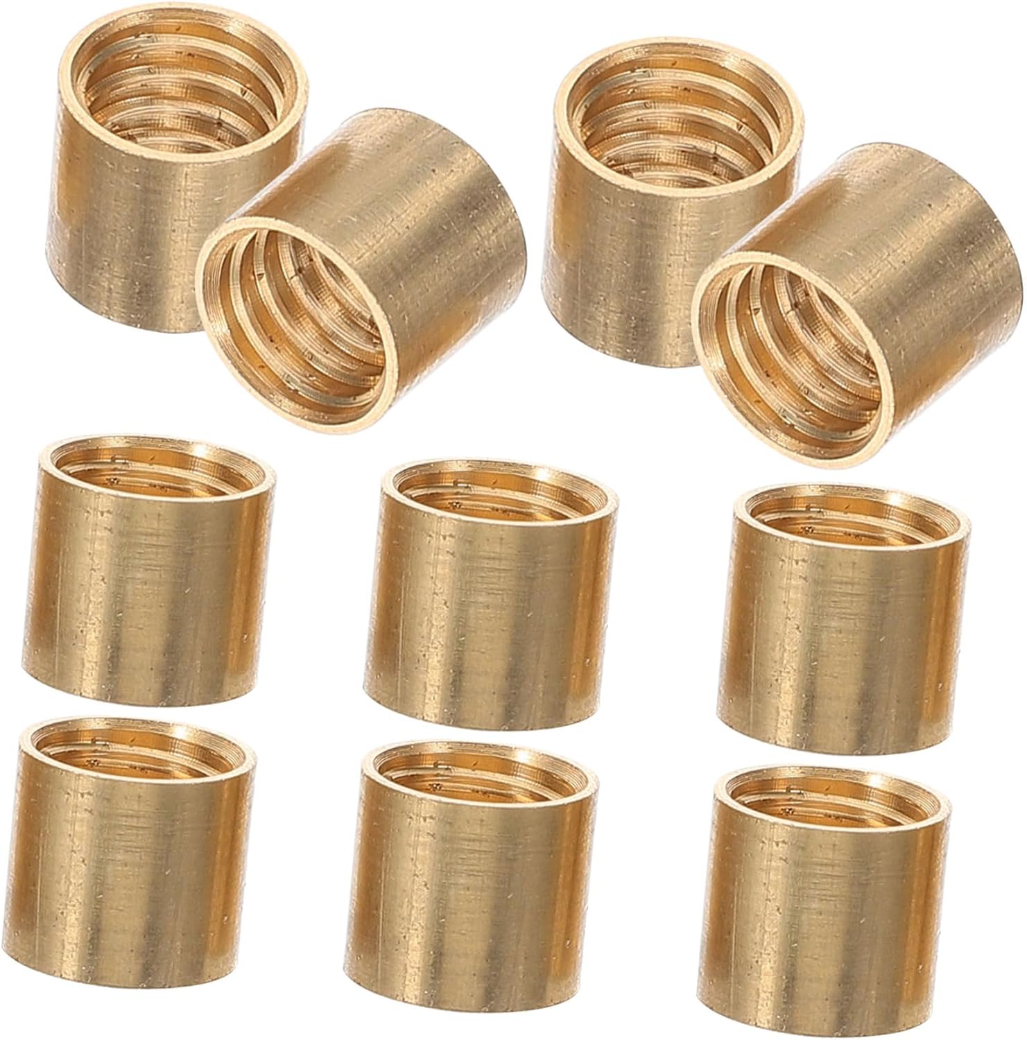 KICHOUSE 10pcs Brass Pool Cue Replacement Parts for Billiard Sticks and Lightweight Billiard Supplies Suitable for Professional and Amateur Play