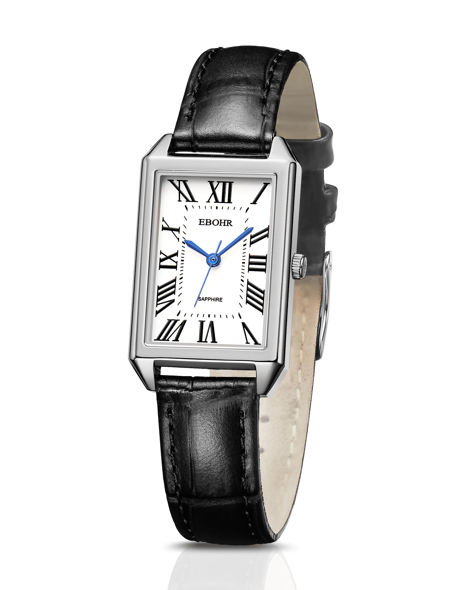 Women's Classical Quartz Watch Stylish and Sturdy Ladies Watch with Elegant Cowhide Leather Band - Perfect for Any Occasion, Black-Square, Retro