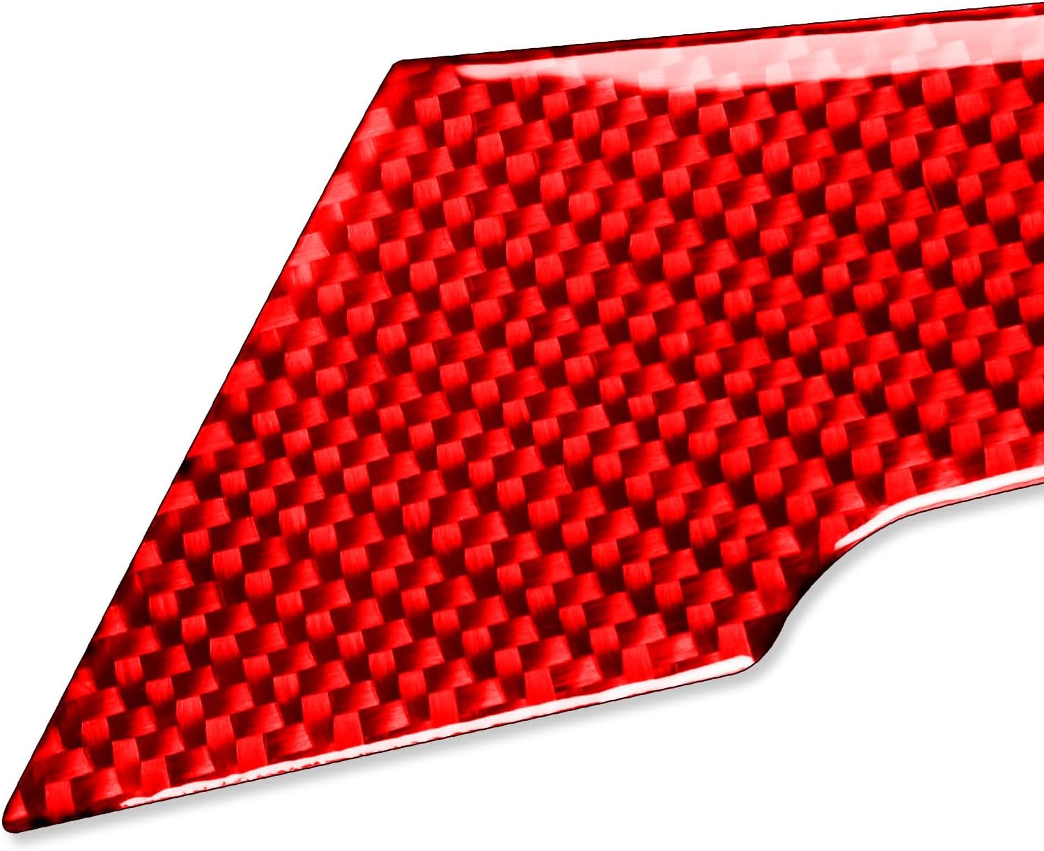 Real Premium Carbon Fiber Sticker Compatible with Audi A3 S3 RS3 8V 2013 2014 2015 2016 2017 2018 2019 Car Gear Shift Panel Sides Decor Trim Auto Interior Accessories Decal 6pcs Red