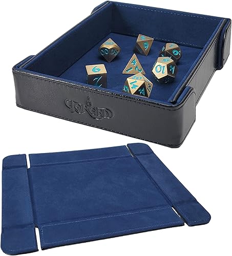 Forged Dice Co. Bandeja plegable magnética de 6 pulgadas para dados Bandeja plegable portátil para usar como bandeja de dados DND, bandeja de dados