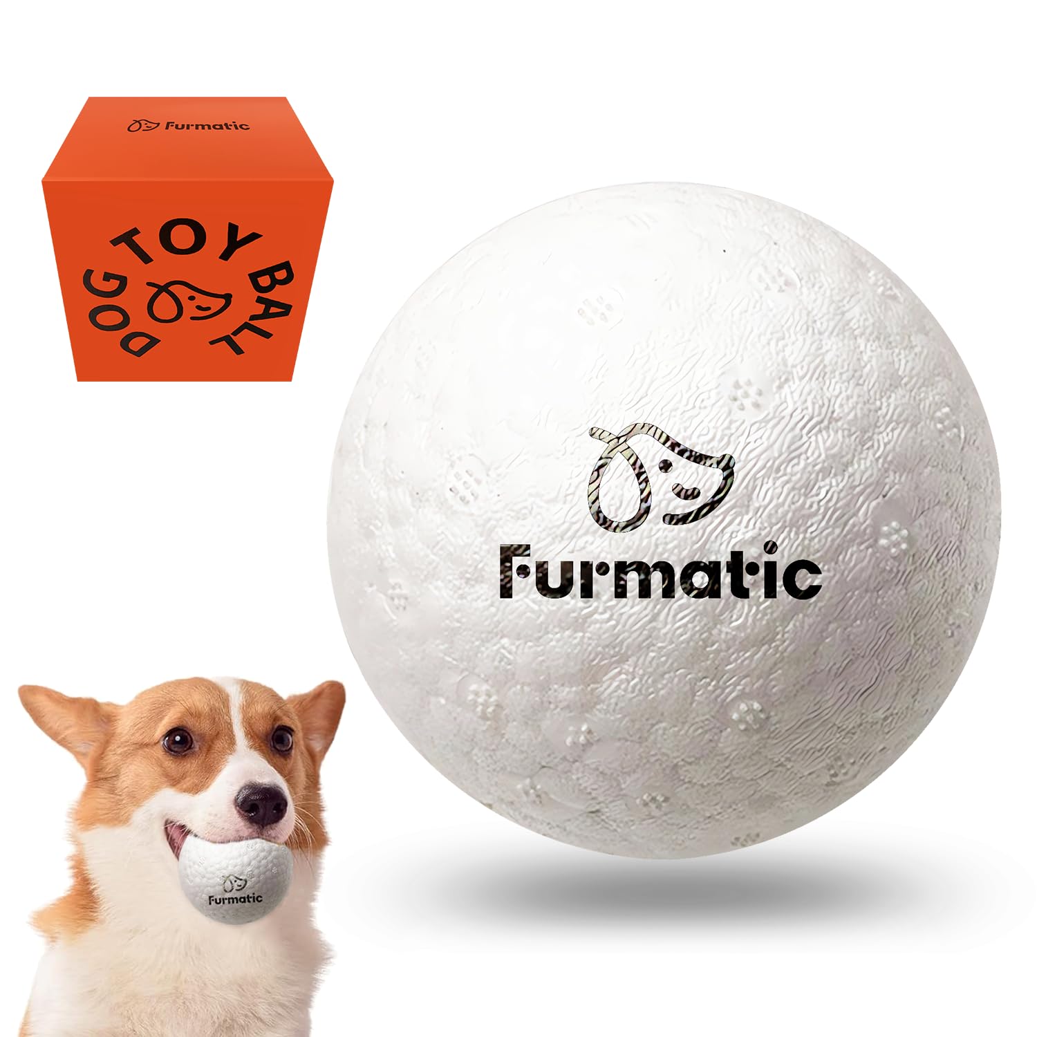 Dog Toys for Aggressive Chewers Indestructible and Interactive Tennis Balls for Dogs Ideal Herding ball for dogs to