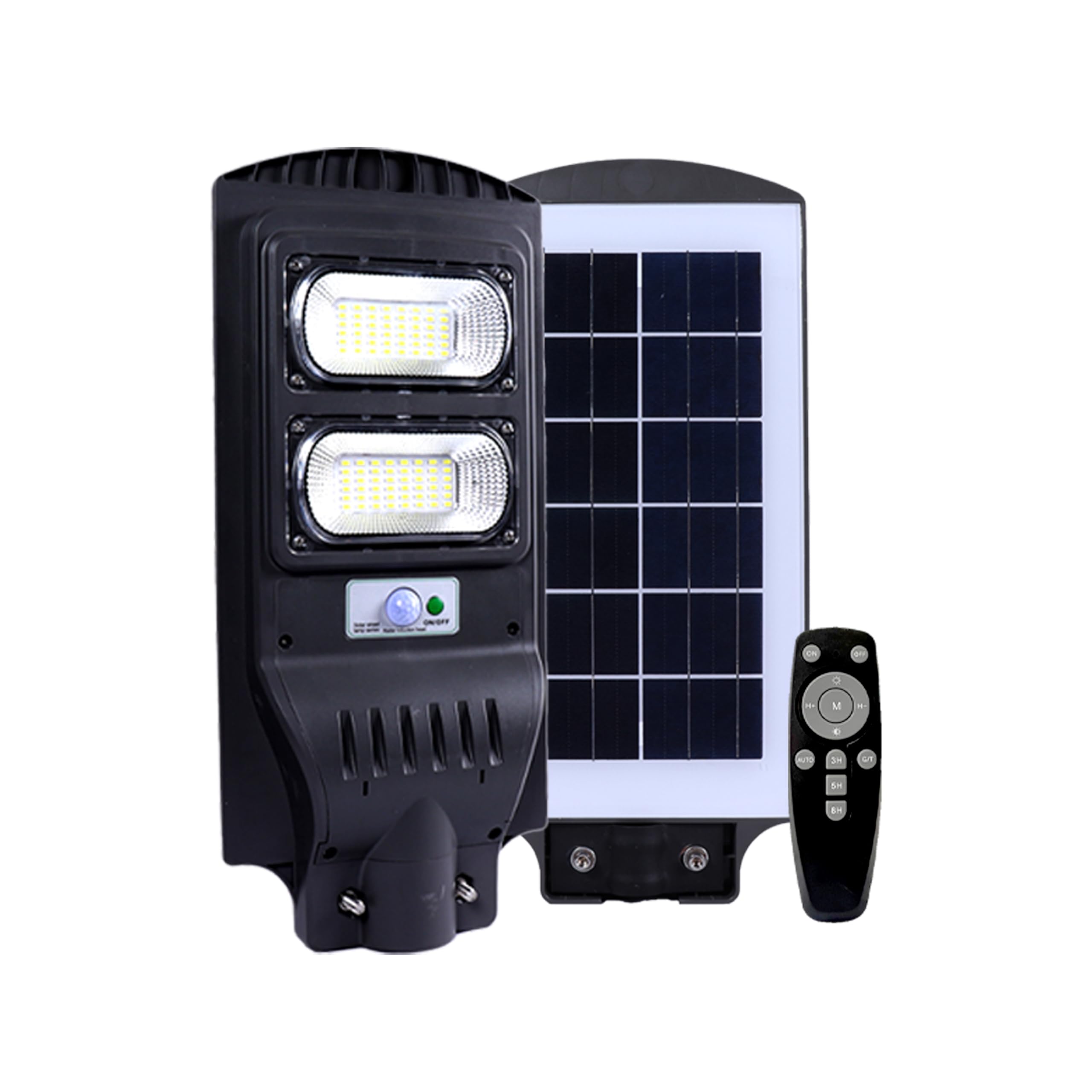 Homehop All in One 60W LED Solar Street Light Outdoor Waterproof with Automatic Motion Sensor Lamp for Home, Garden. Parking Lots and Pathway (ABS, Cool White, Pack of 1)