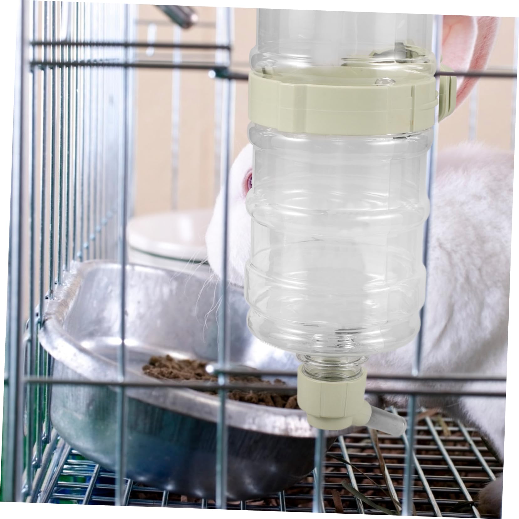 BESPORTBLE 2pièces Distributeur Eau Suspendu pour Animaux Bouteille Eau pour Chiens Et Rongeurs Anti-Fuite Pratique pour Cage pour Chat Et Chien