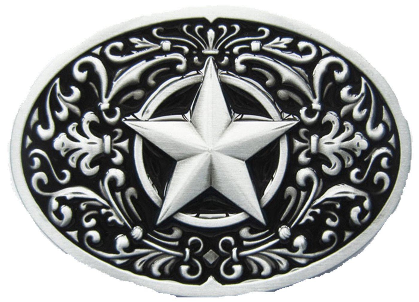 Urban Backwoods Fibbia Cintura Western Con Lettera A - Metallo, Misura 104x78 Mm, Per Cinture Fino A 4 Cm