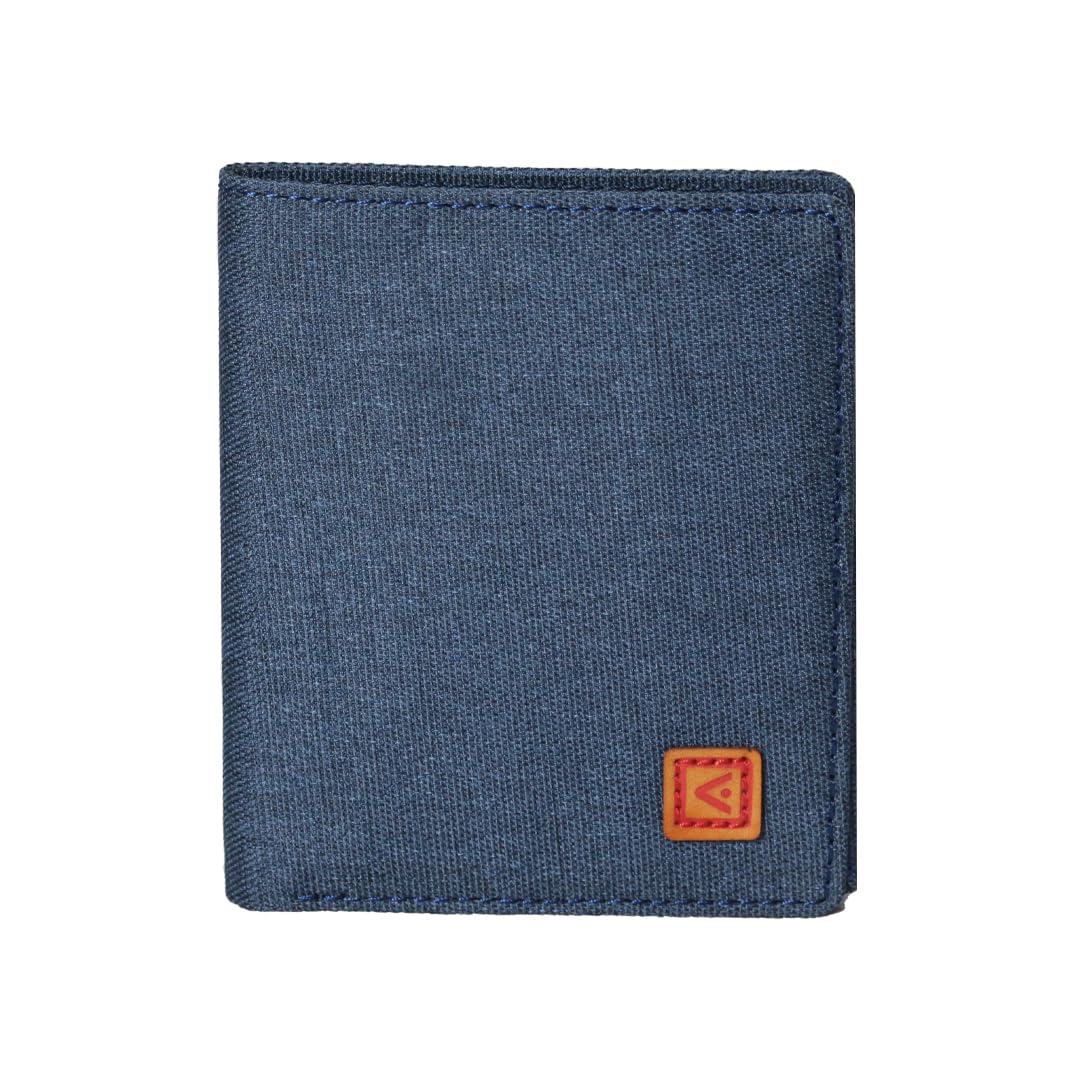 Fabric Wallet for Men Water Resistance No Leather (Navy Blue)-image-47