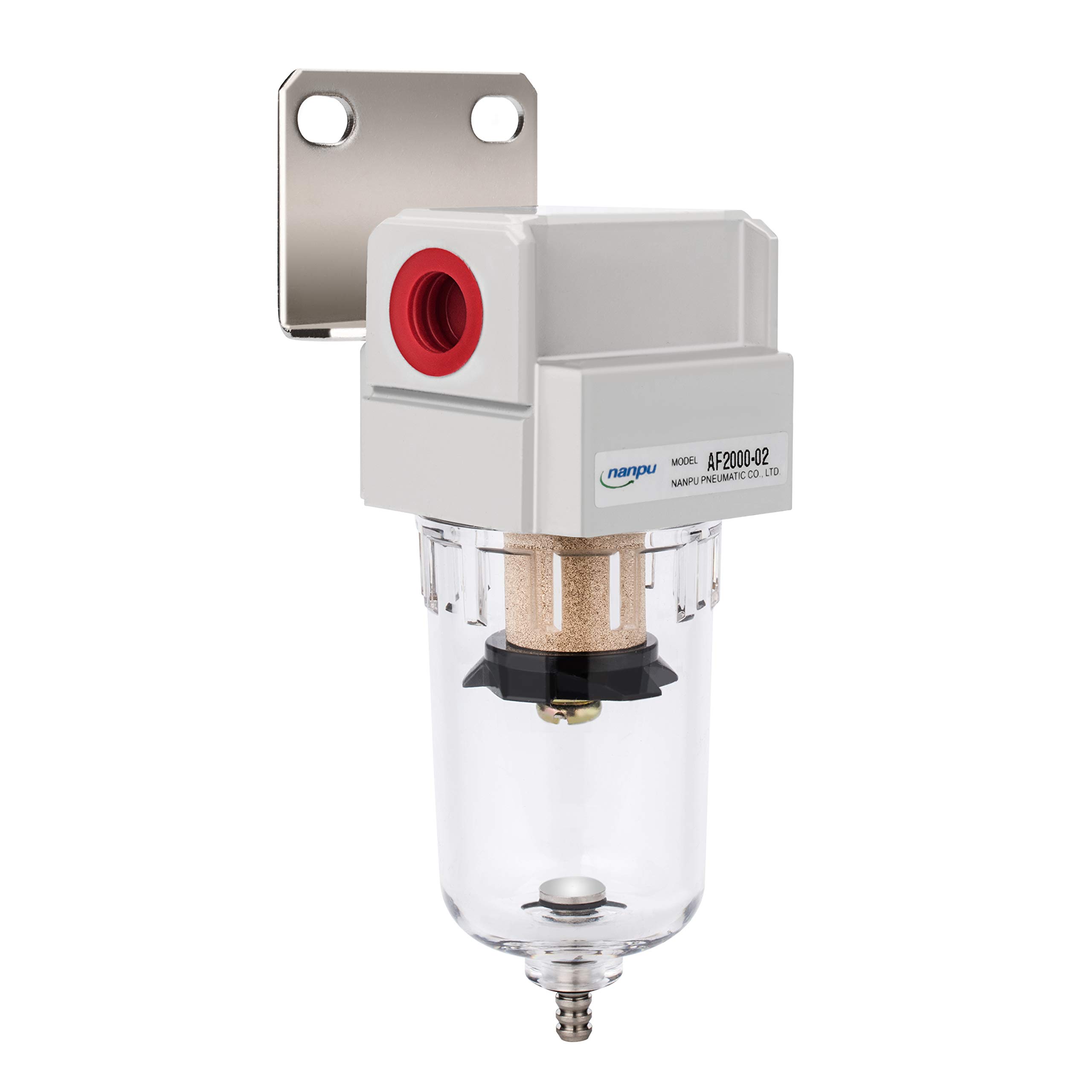 NANPU 1/4" NPT Compressed Air Line Filter, 5 Micron Brass Element — Amazon image 7