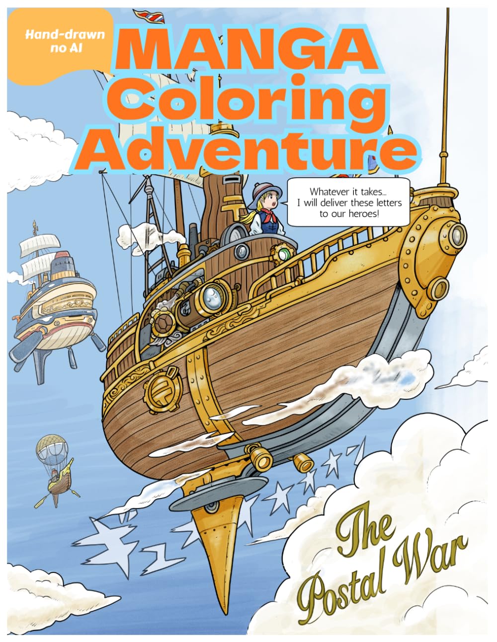 MANGA Coloring Adventure: Vol.2: A Hand-Drawn MANGA Coloring Book for Teens and Adults