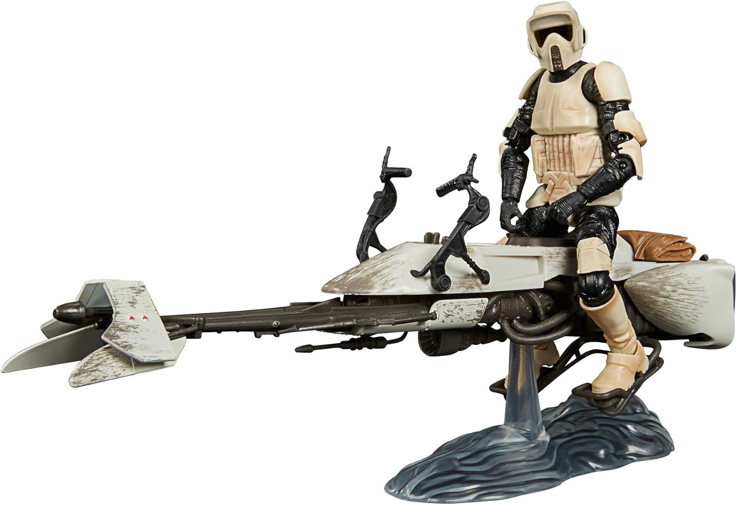 Star Wars The Black Series 6 Inch Vehicle Figure Box Art Exclusive - Speeder Bike Scout Trooper & The Child